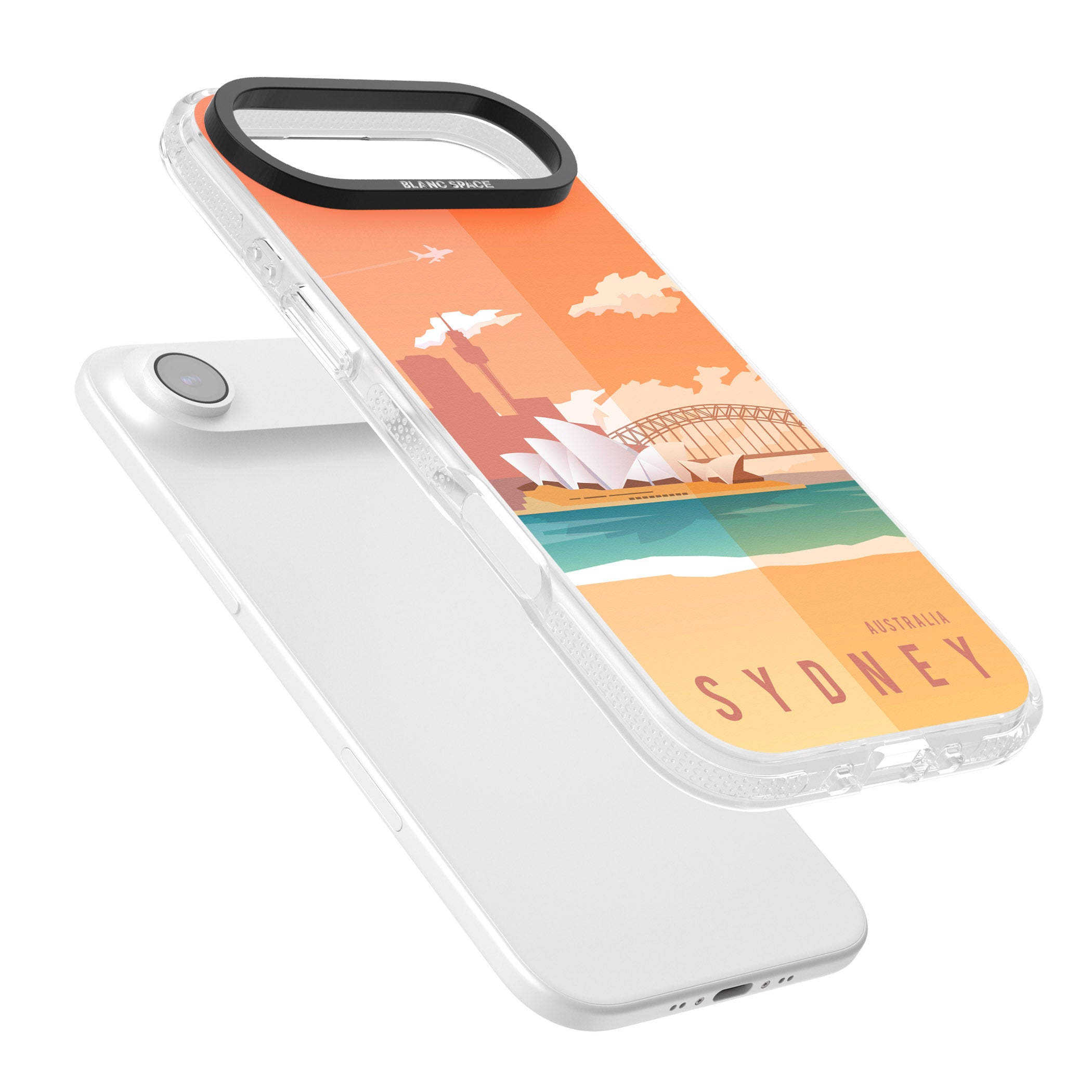 Vintage Travel Poster Sydney iPhone 17 Air Impact Air Clear Phone Case Colours