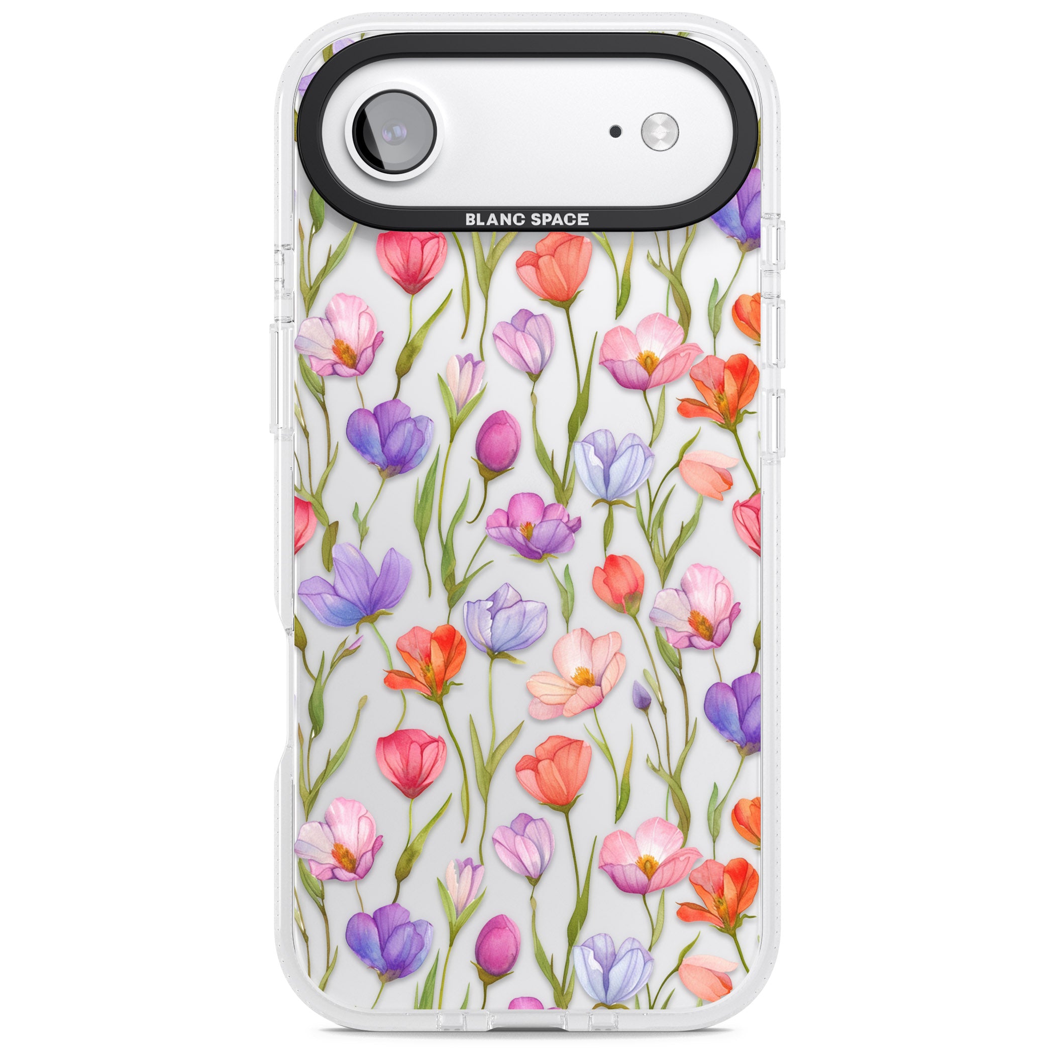 Red, Pink & Purple Flowers iPhone 17 Air Impact Air Clear Phone Case