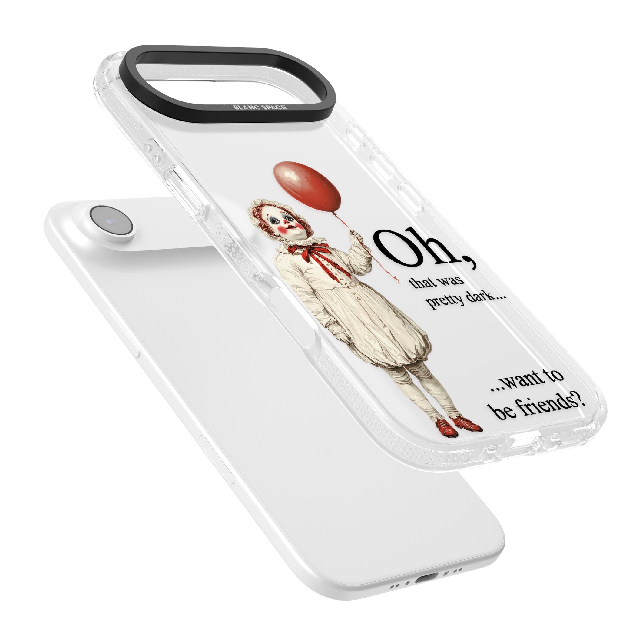 Want To Be Friends? iPhone 17 Air Impact Air Clear Phone Case Colours