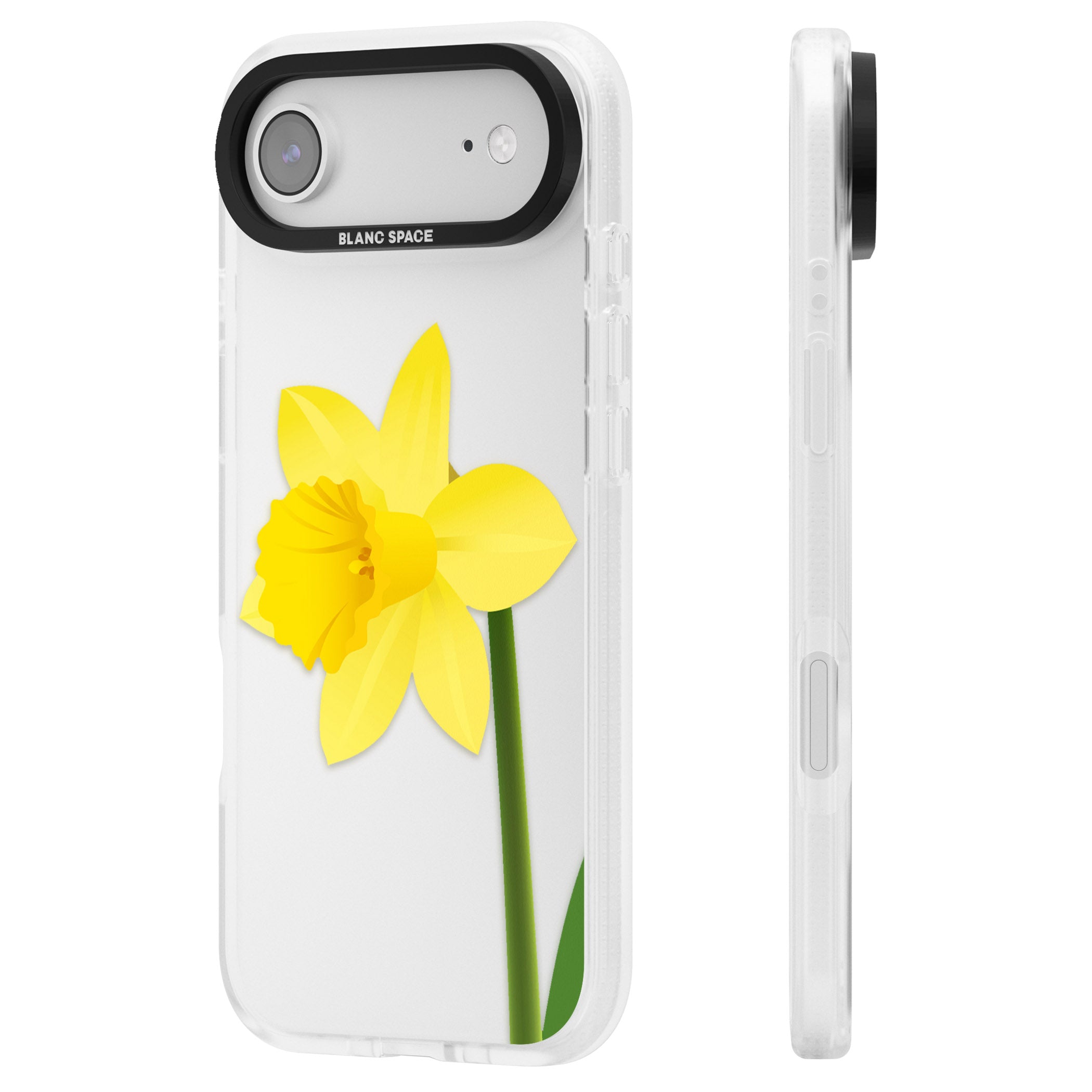 Daffodil iPhone 17 Air Impact Air Clear Phone Case Side Profile