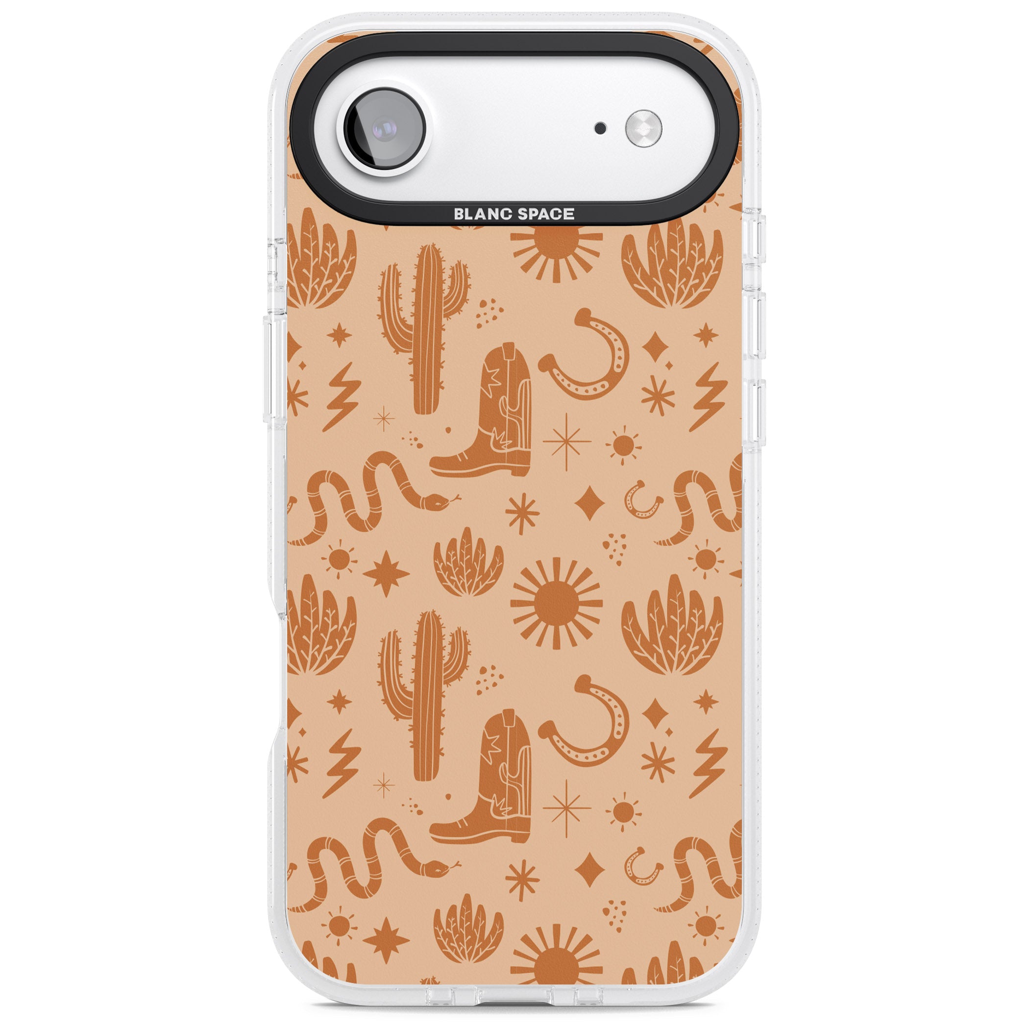 Wild West Pattern iPhone 17 Air Impact Air Clear Phone Case