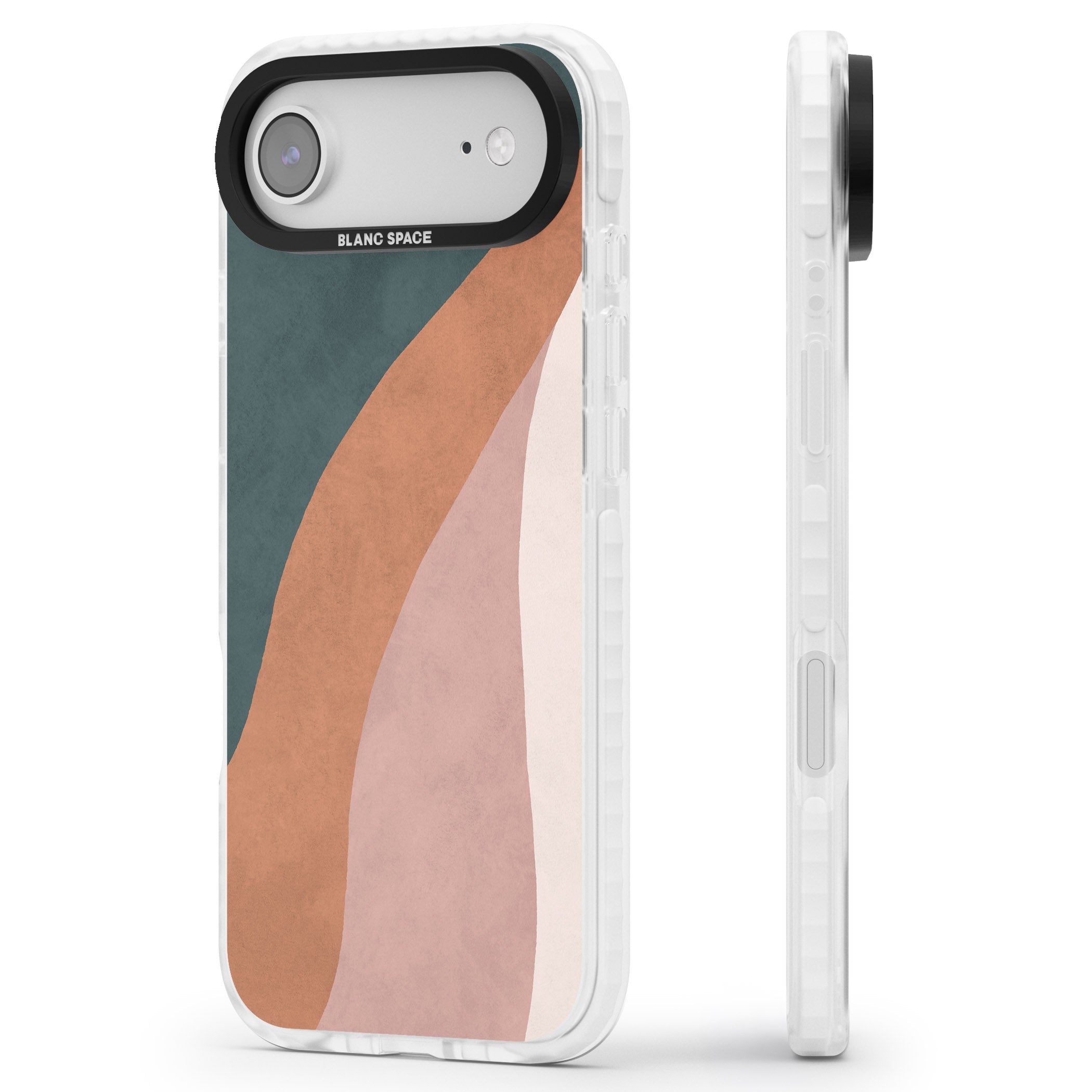 Earthwave Abstract iPhone 17 Air Impact Clear Phone Case Side Profile