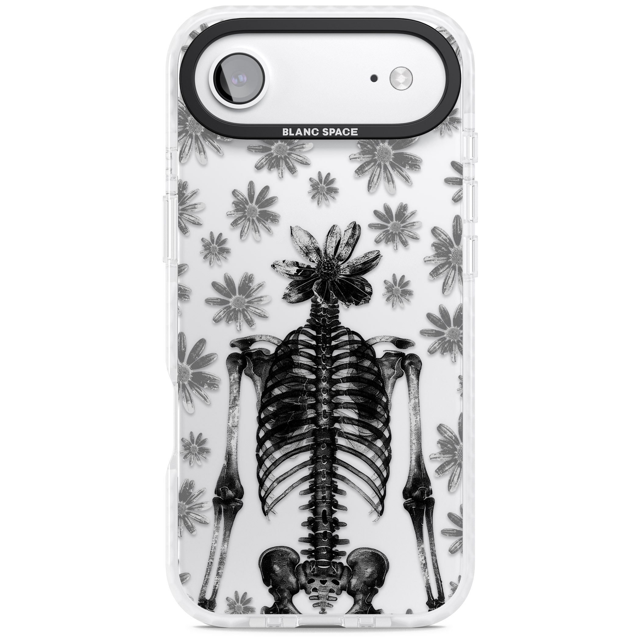 Skeleton Flower iPhone 17 Air Impact Clear Phone Case