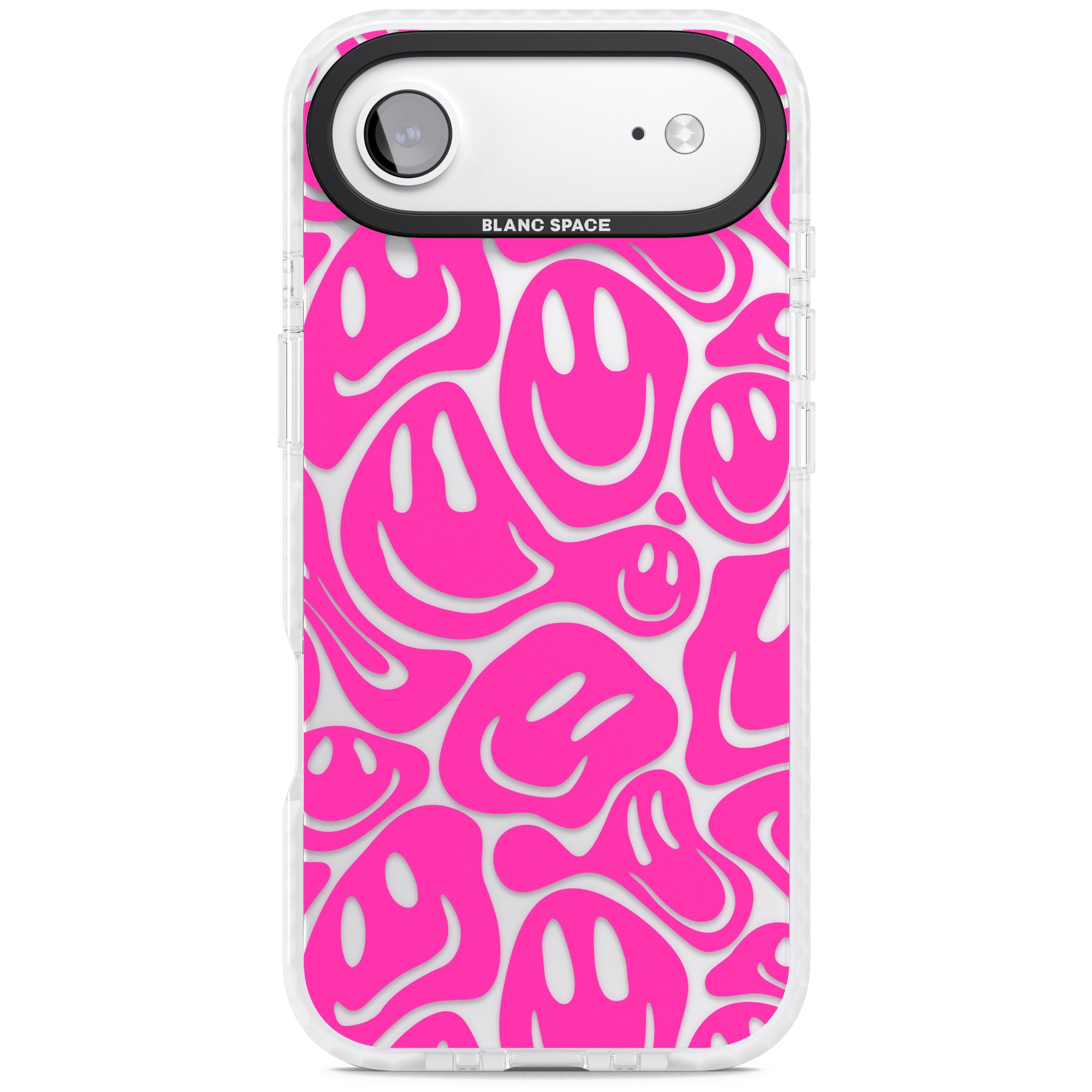 Pink Acid Faces iPhone 17 Air Impact Clear Phone Case