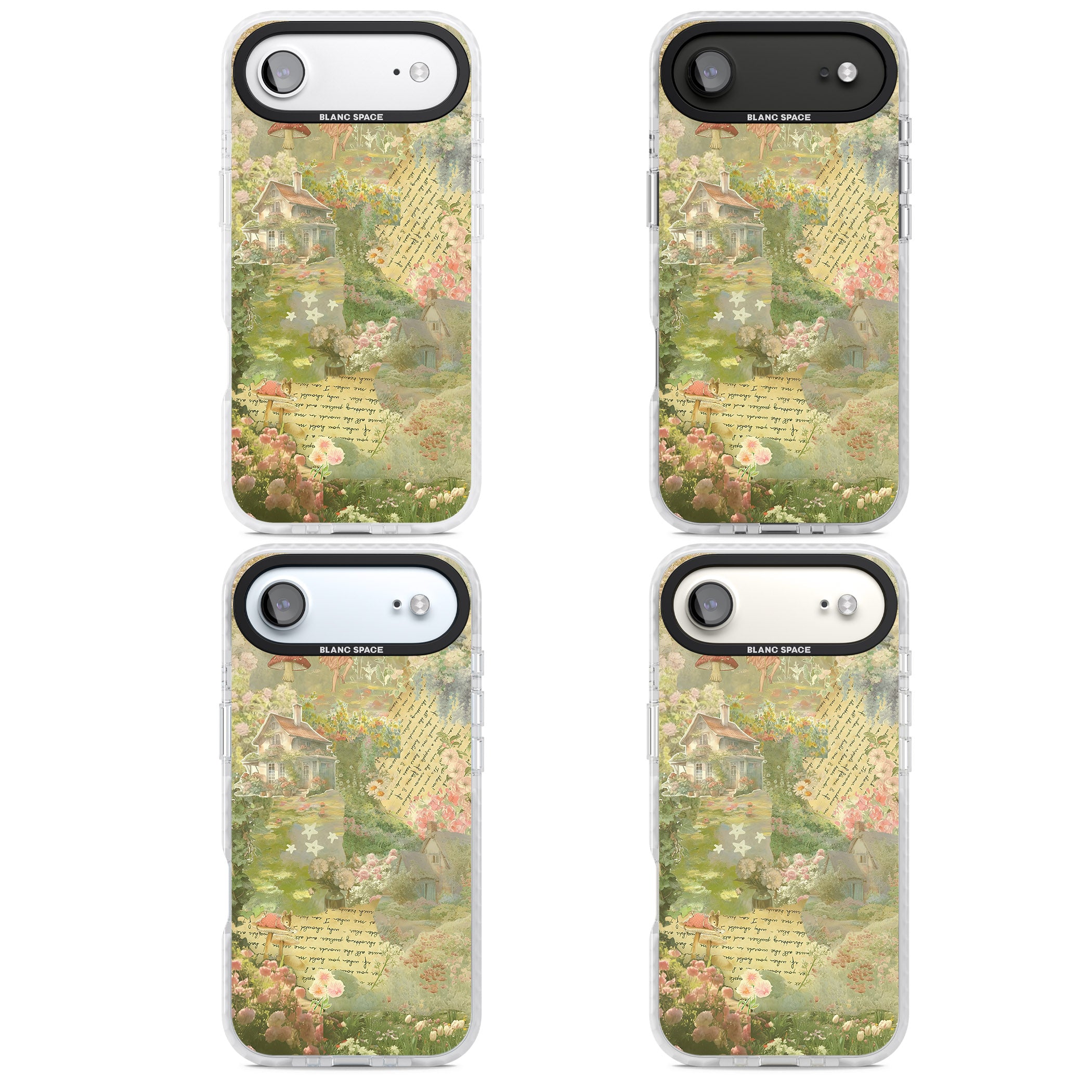 Soft Spring Collage iPhone 17 Air Impact Clear Phone Case APT Impact Protection