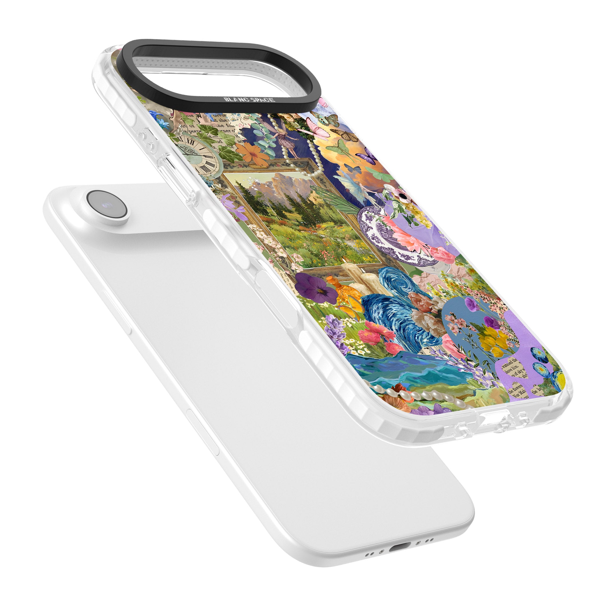 Vibrant Whimsy Collage iPhone 17 Air Impact Clear Phone Case Colours
