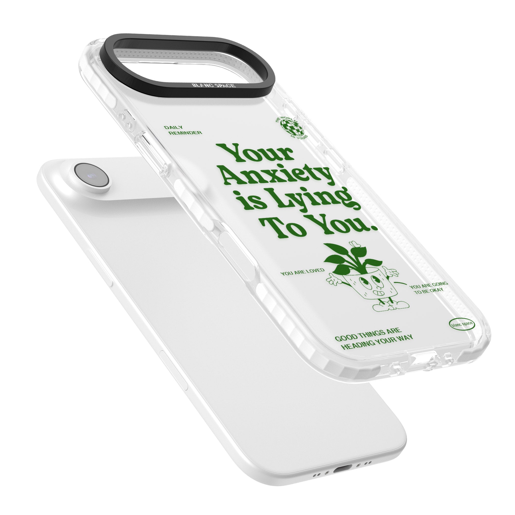 Your Anxiety Is Lying To You iPhone 17 Air Impact Clear Phone Case Colours