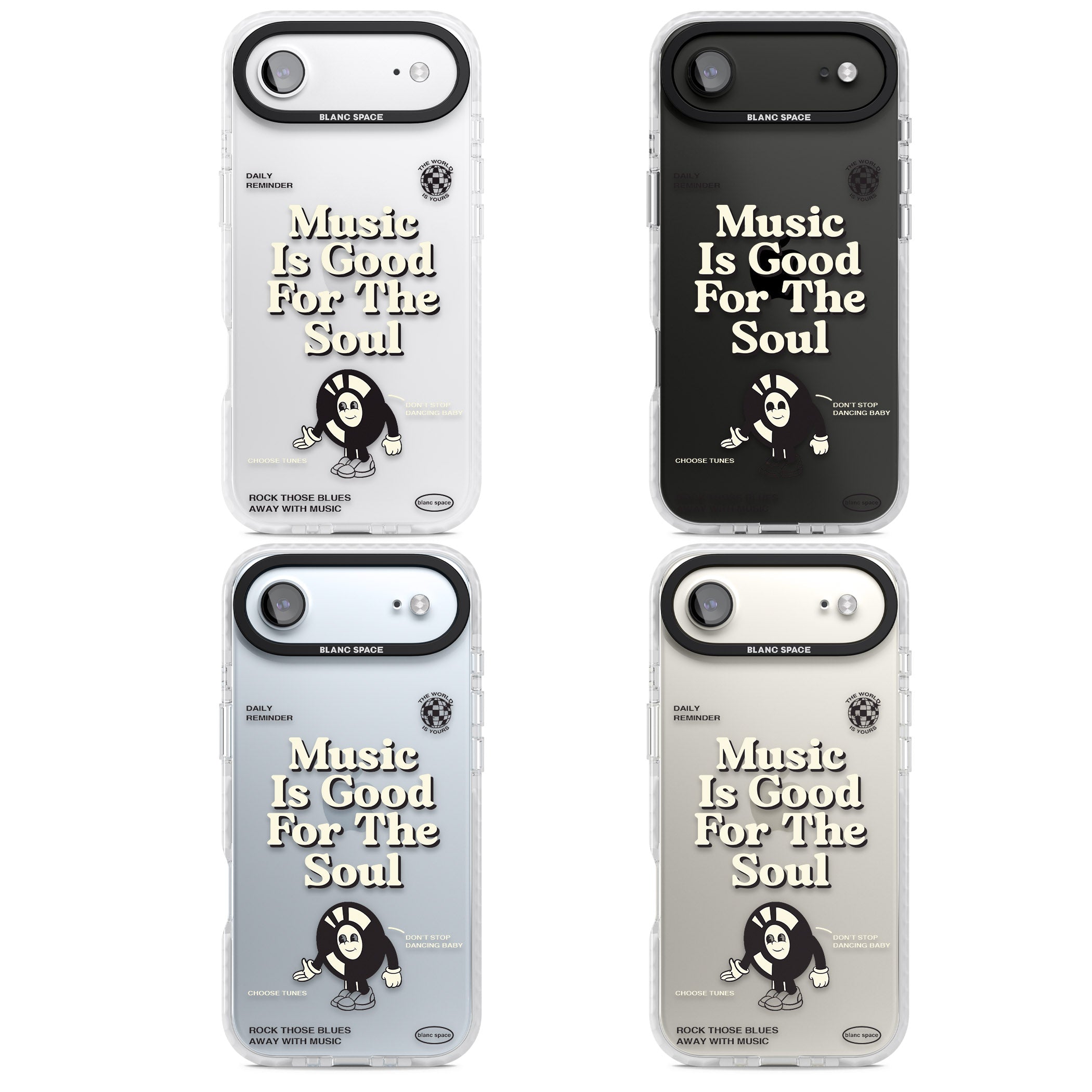 Music Is Good For The Soul iPhone 17 Air Impact Clear Phone Case APT Impact Protection