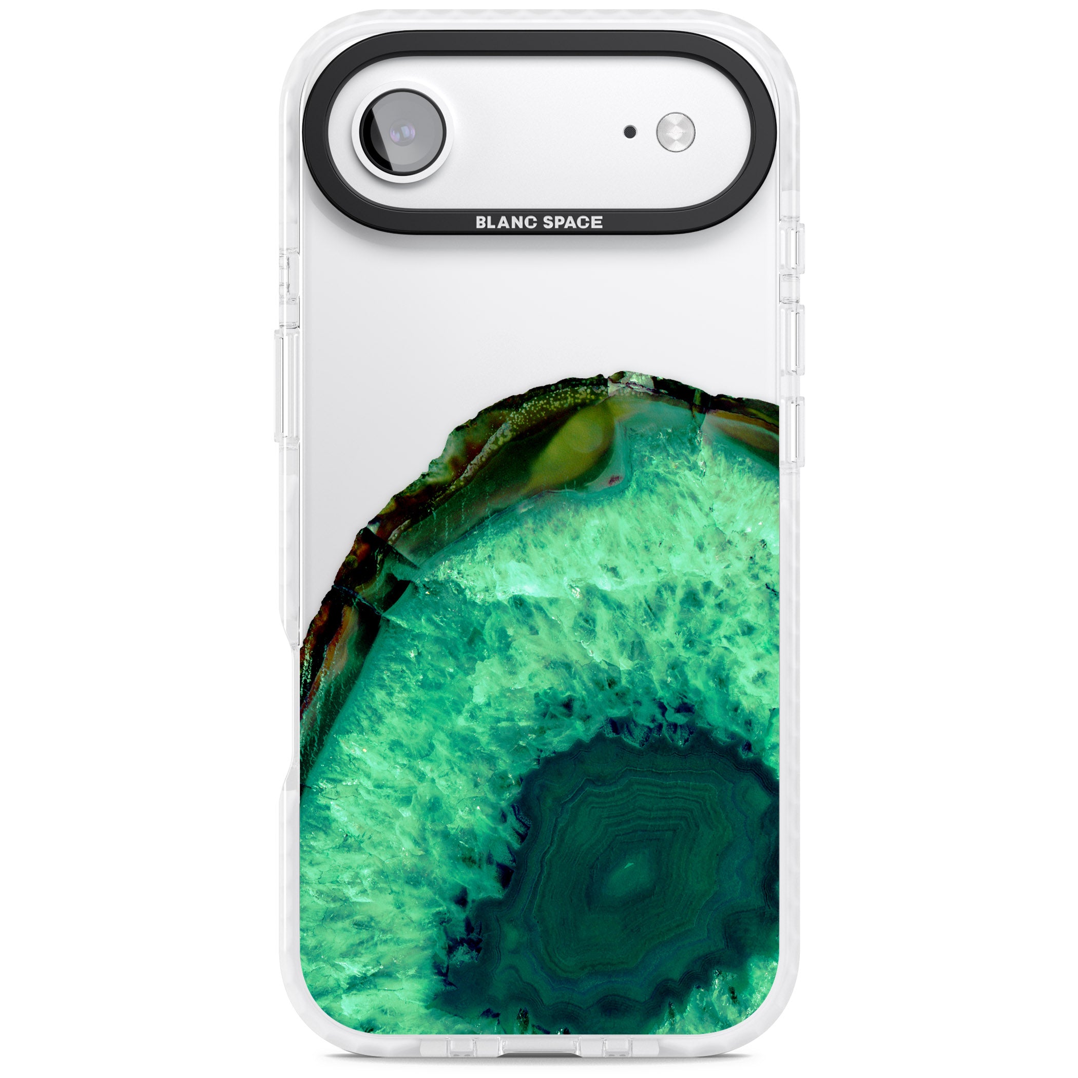 Emerald Geode iPhone 17 Air Impact Clear Phone Case