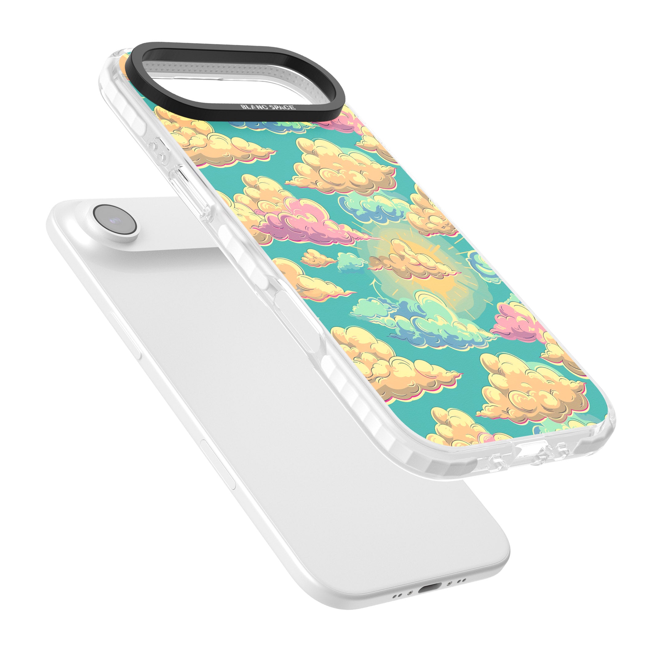 Pastel Clouds iPhone 17 Air Impact Clear Phone Case Colours