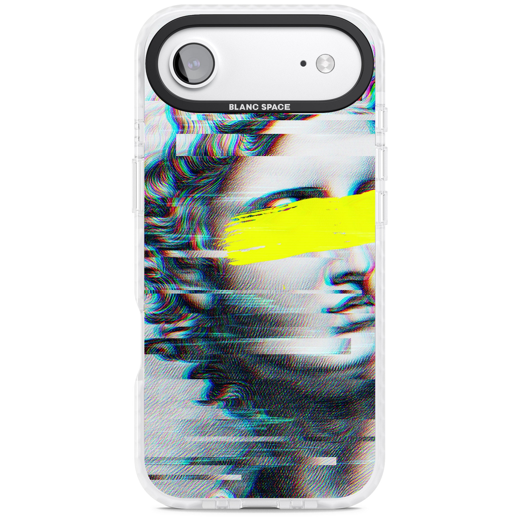 Glitched Fragment iPhone 17 Air Impact Clear Phone Case