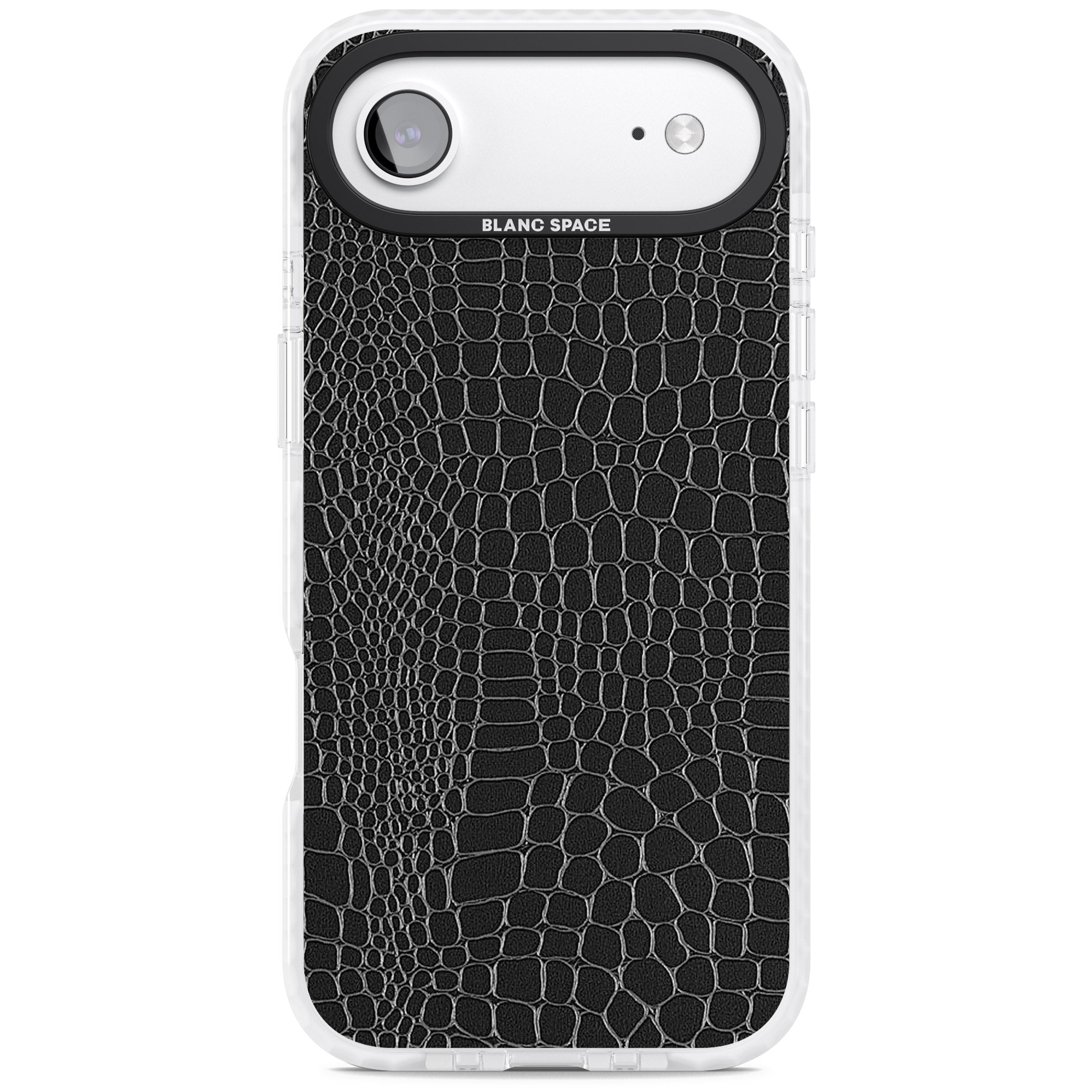 Black Snakeskin iPhone 17 Air Impact Clear Phone Case