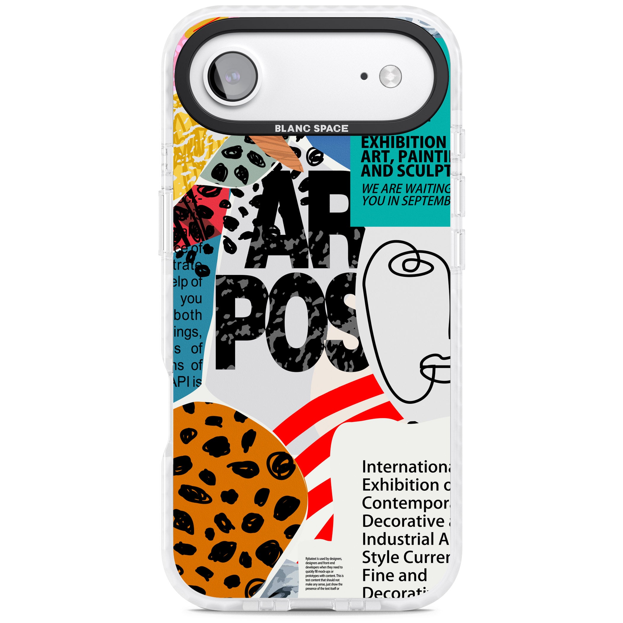 Abstract Art Poster iPhone 17 Air Impact Clear Phone Case