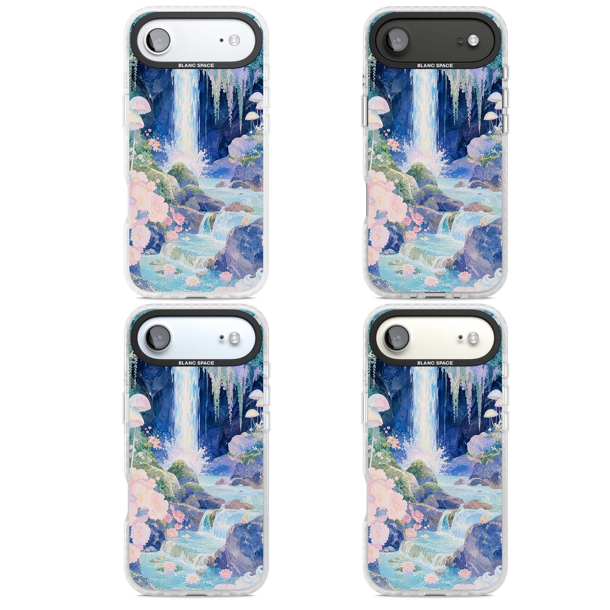 Mystic Waterfall art iPhone case | Black Impact case for iPhone Air