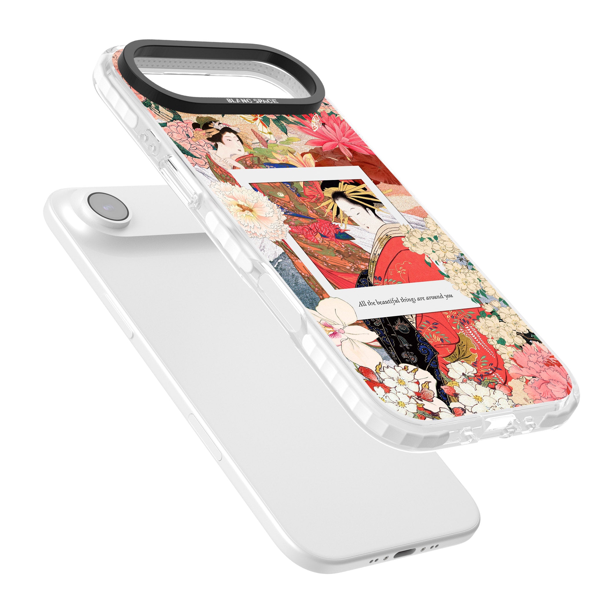 Woodblock Geisha iPhone 17 Air Impact Clear Phone Case Colours