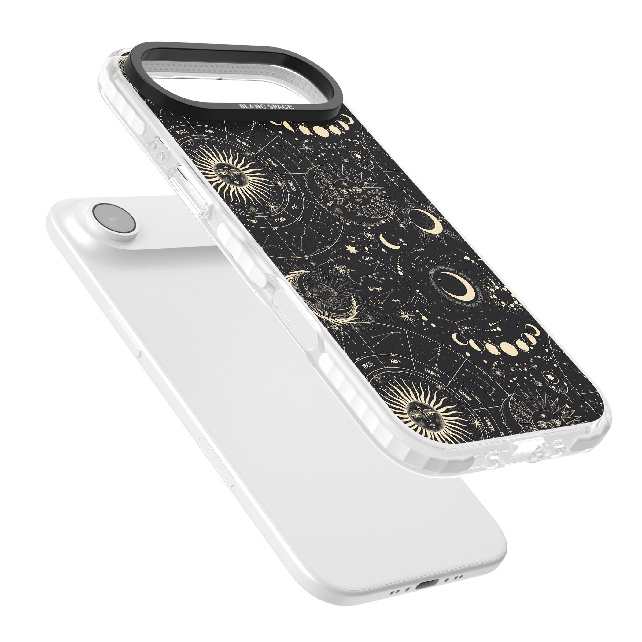 Celestial Suns, Moons & Zodiacs iPhone 17 Air Impact Clear Phone Case Colours