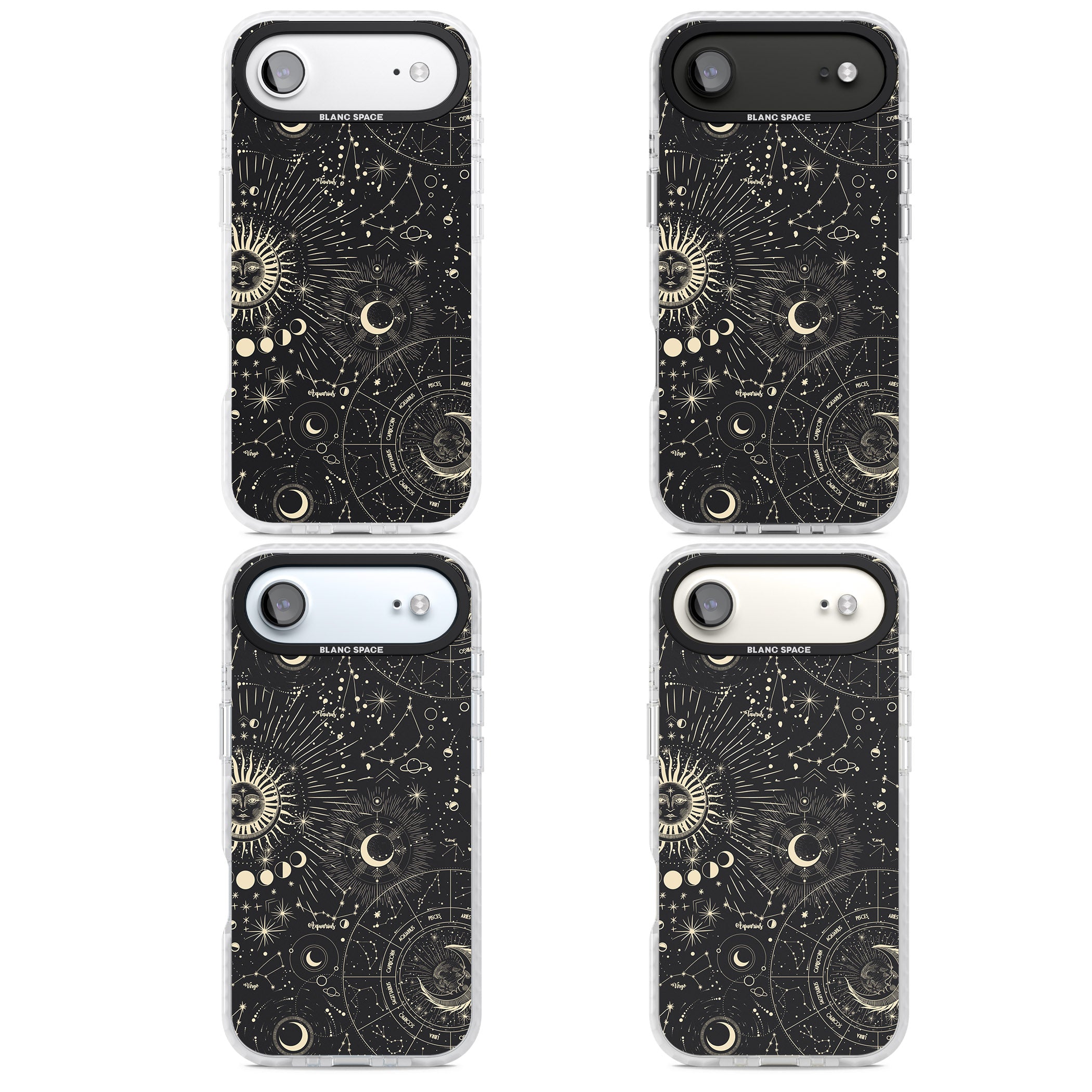 Suns & Zodiac Celestial Chart iPhone 17 Air Impact Clear Phone Case APT Impact Protection
