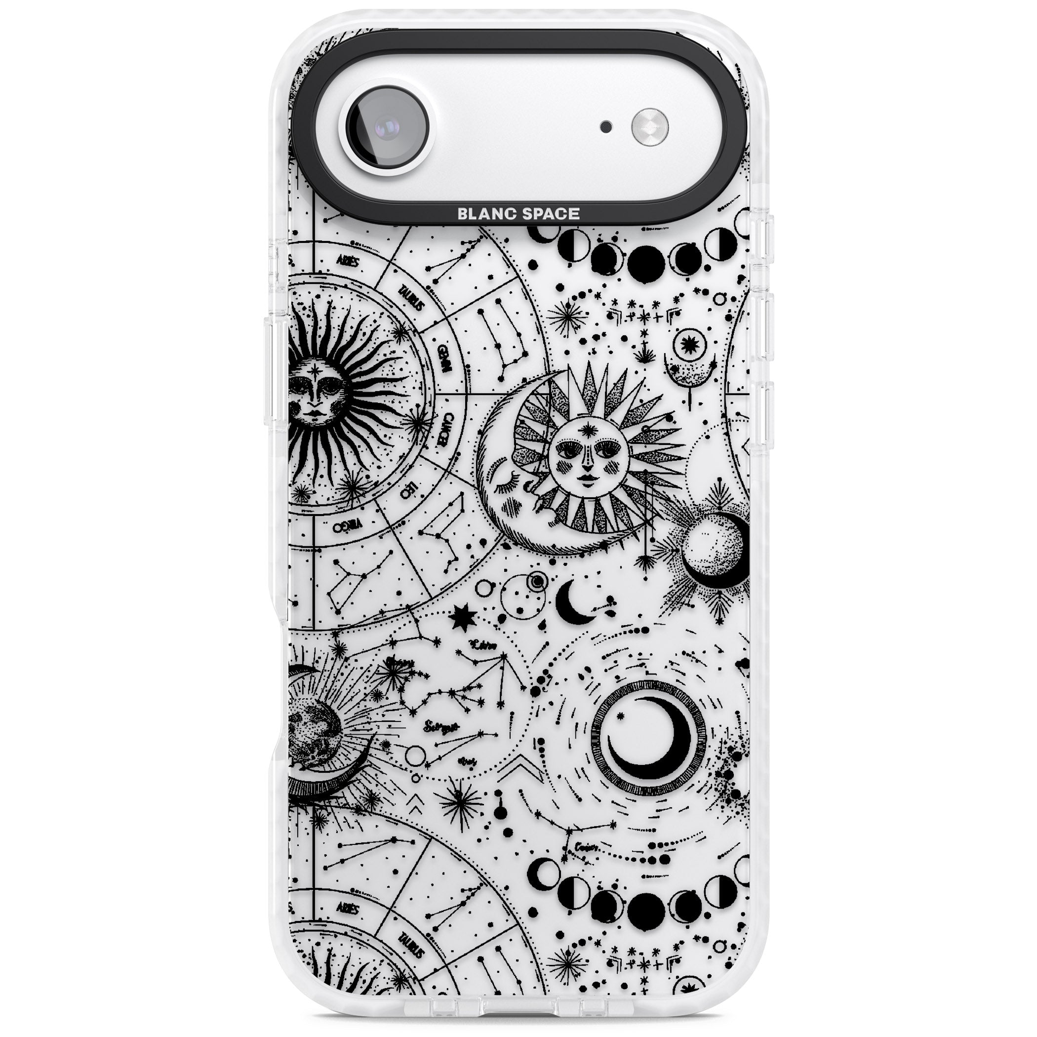 Celestial Zodiac iPhone 17 Air Impact Clear Phone Case