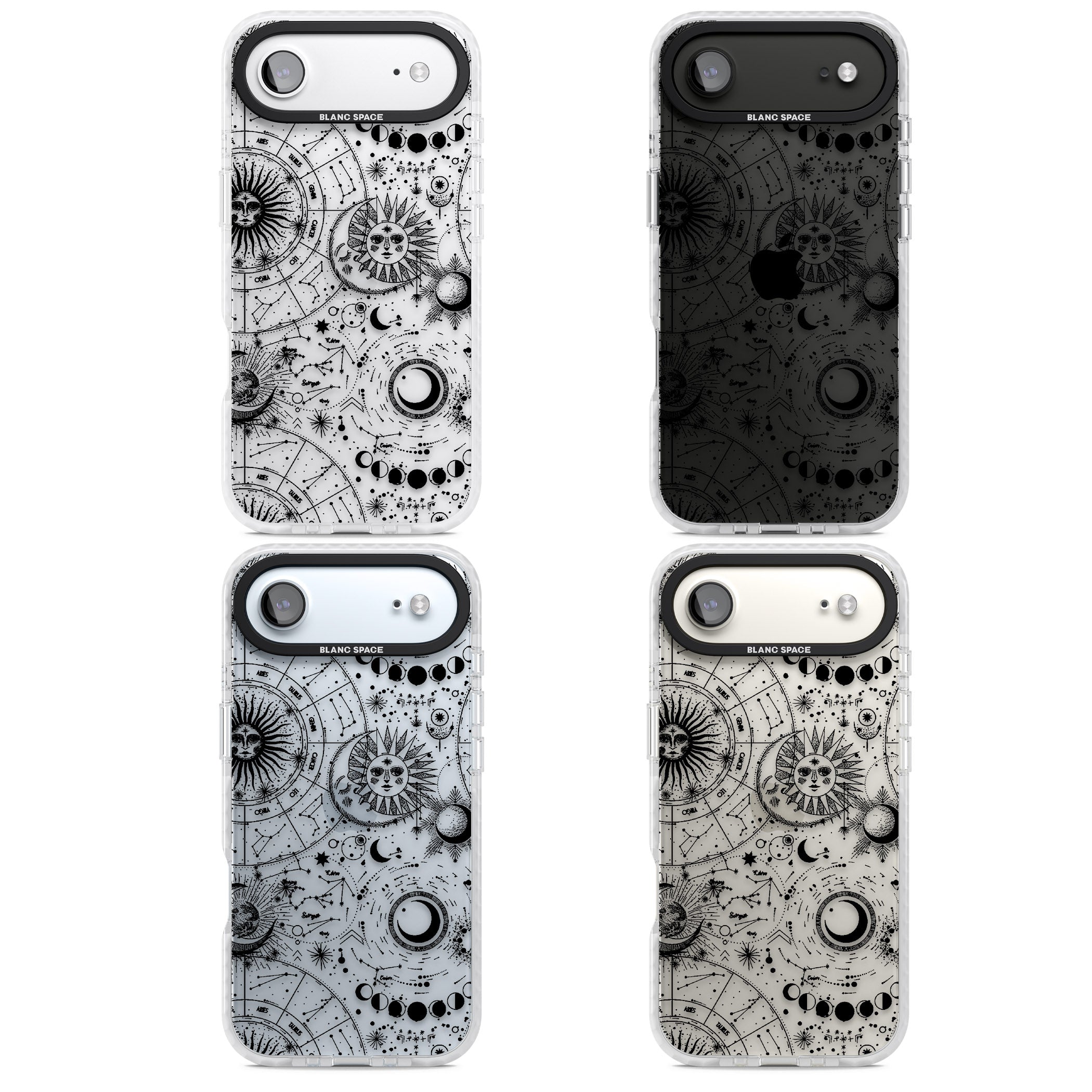Celestial Zodiac iPhone 17 Air Impact Clear Phone Case APT Impact Protection