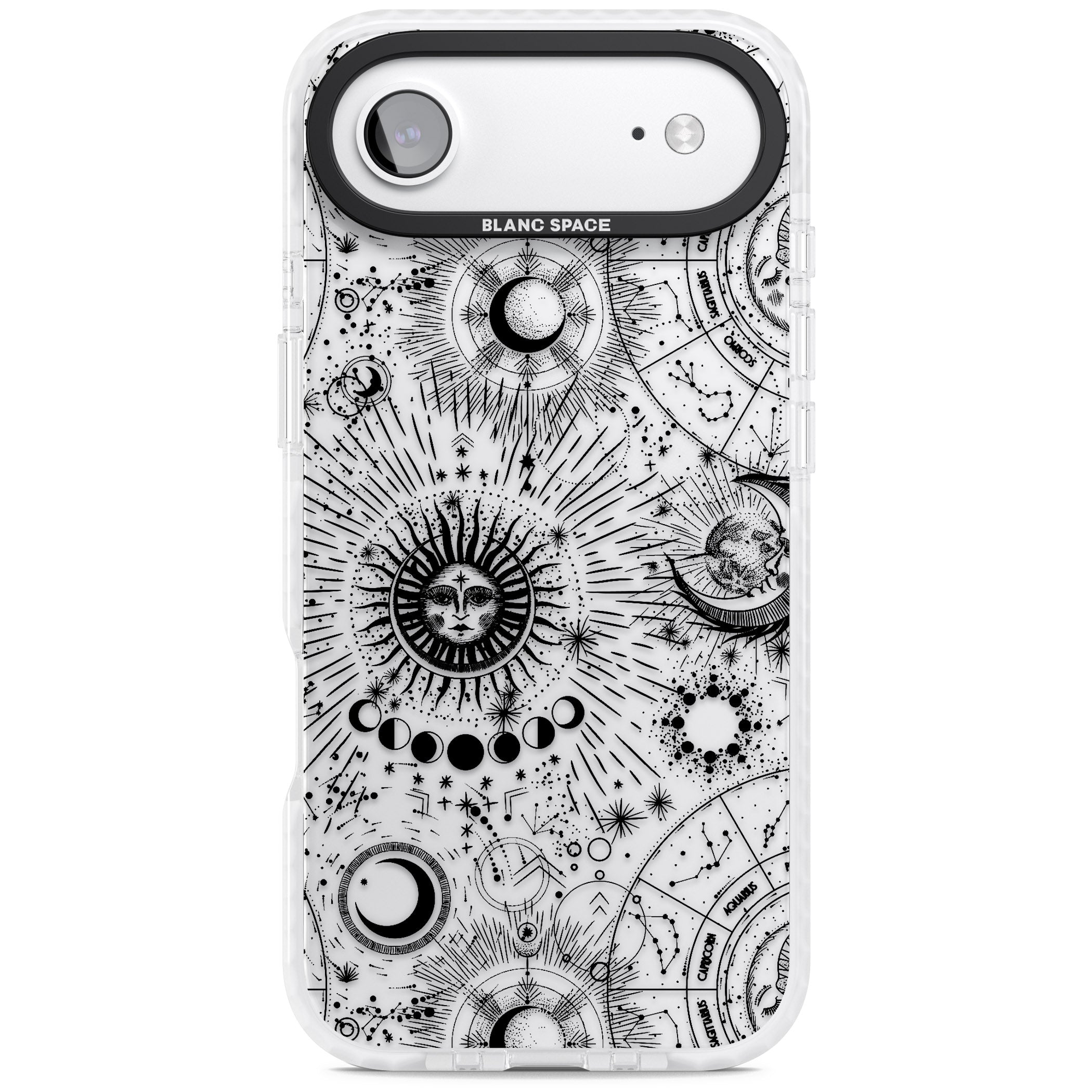 Suns & Zodiac Solar Chart iPhone 17 Air Impact Clear Phone Case