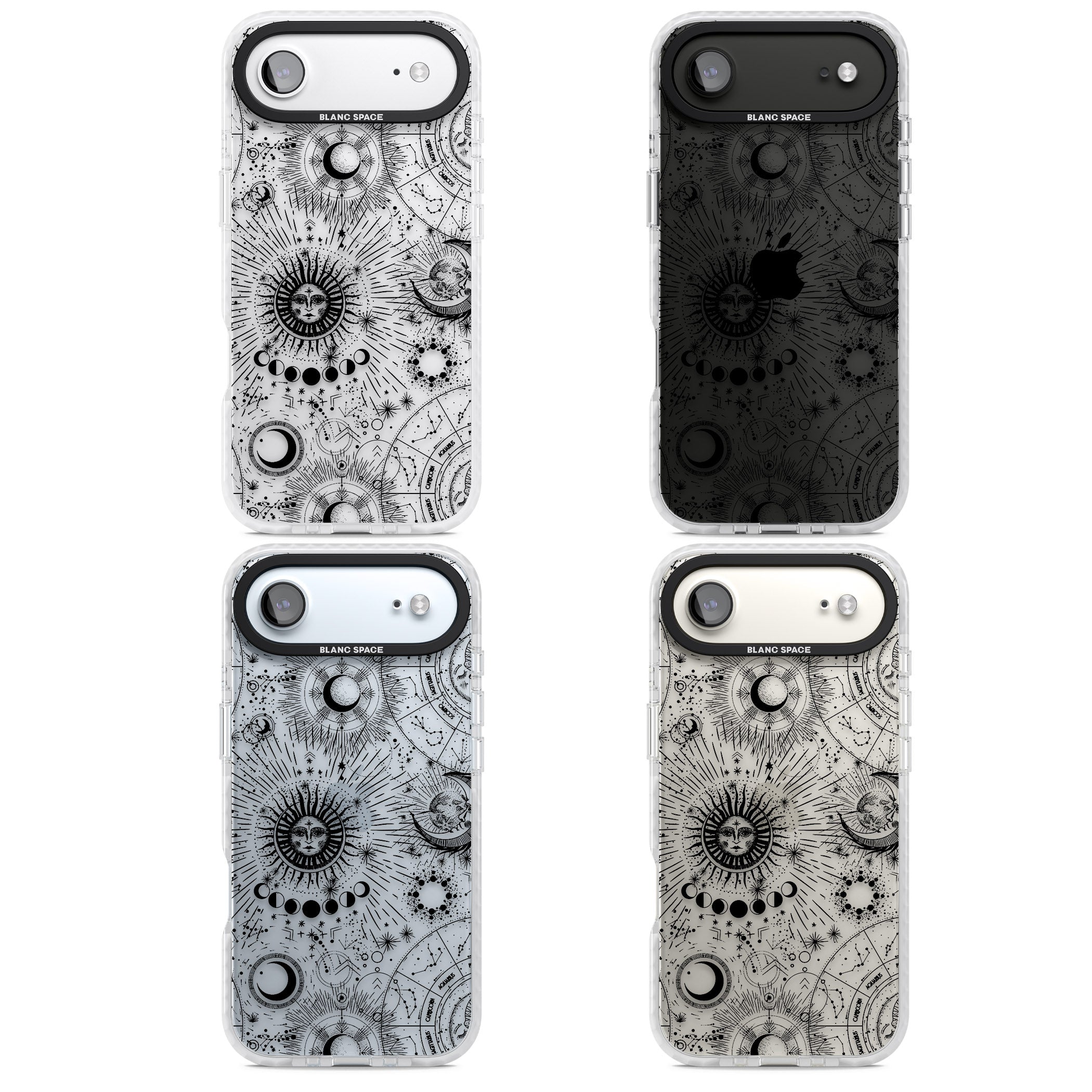Suns & Zodiac Solar Chart iPhone 17 Air Impact Clear Phone Case APT Impact Protection