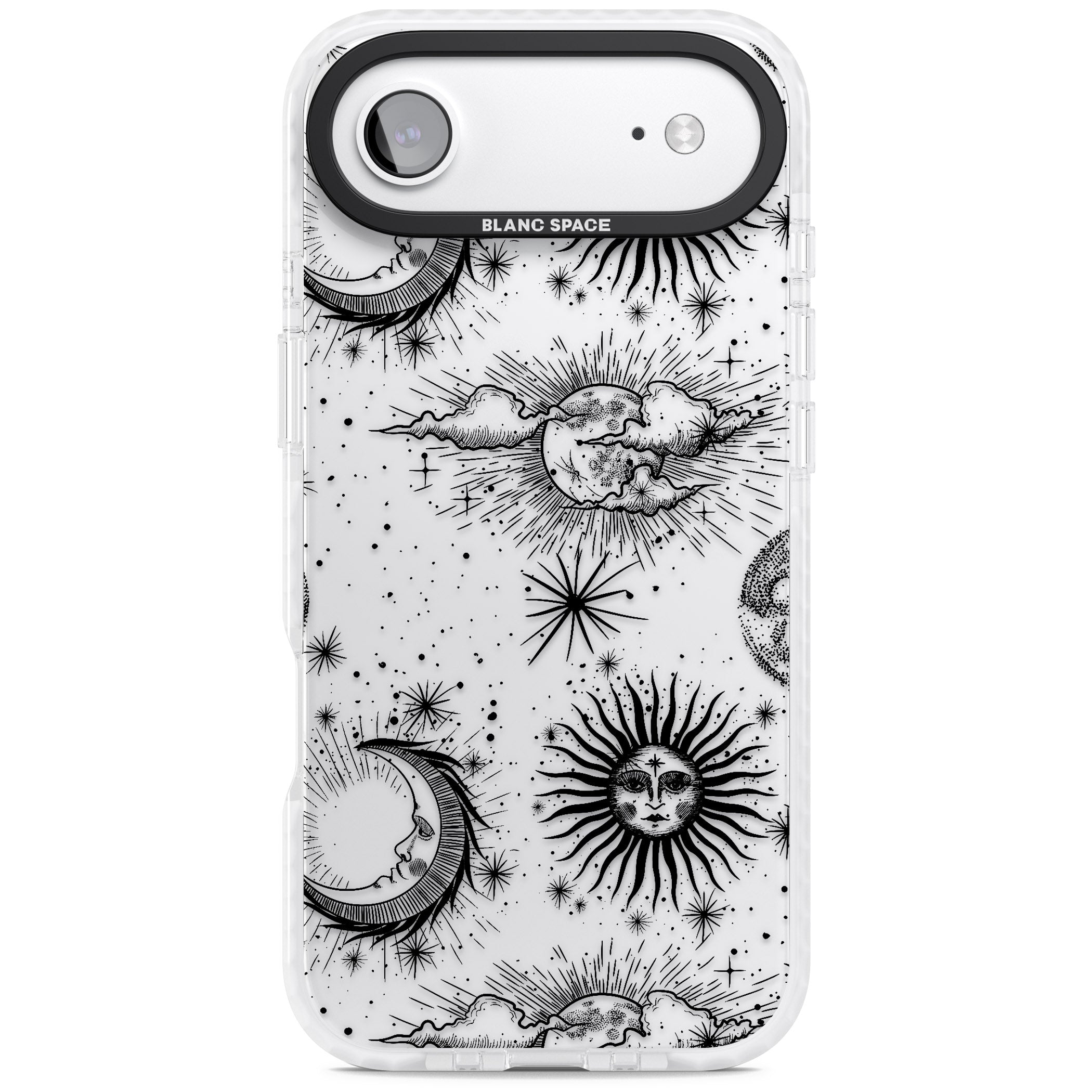 Suns, Moons & Clouds iPhone 17 Air Impact Clear Phone Case