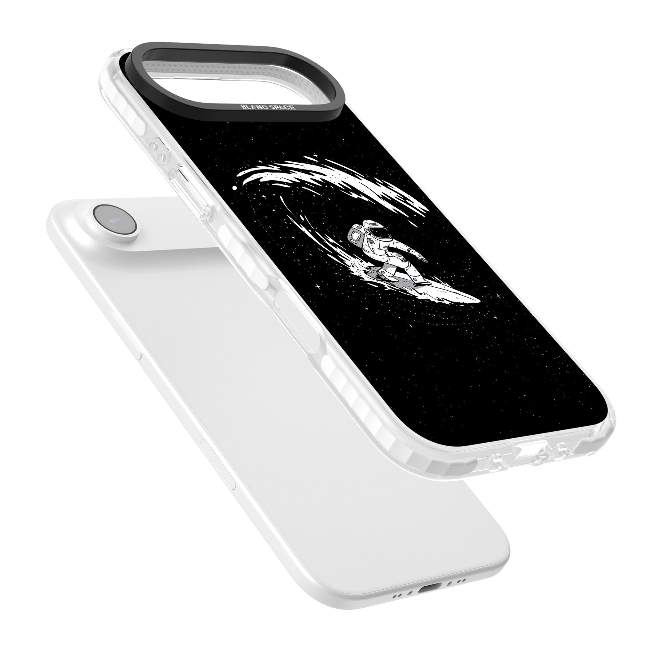 Cosmic Surf iPhone 17 Air Impact Clear Phone Case Colours