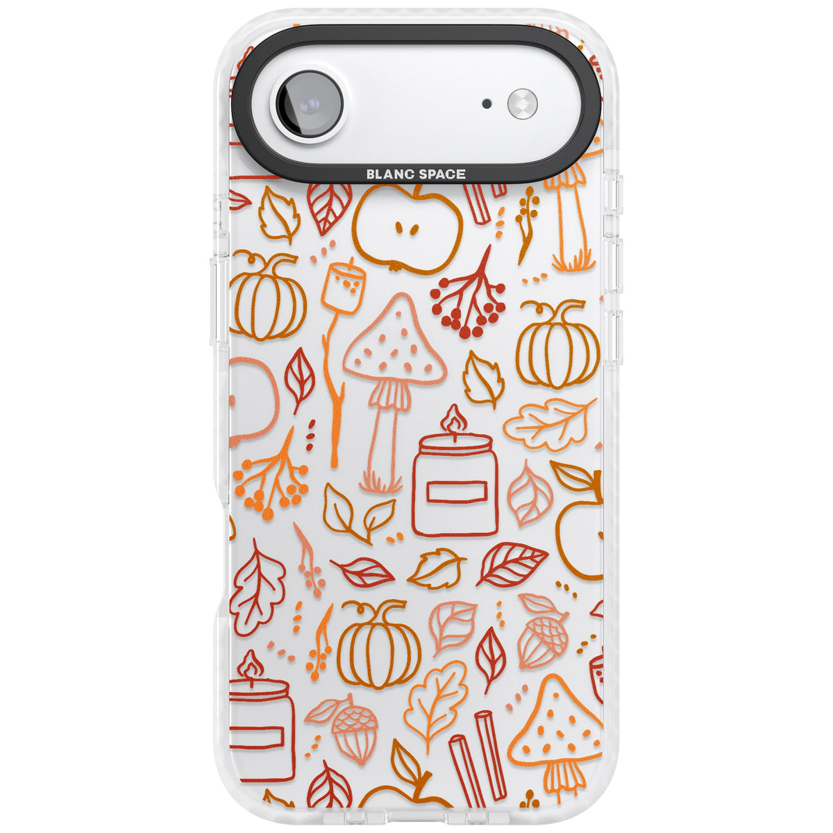 Autumn Line Pattern iPhone Air Impact Clear Phone Case front