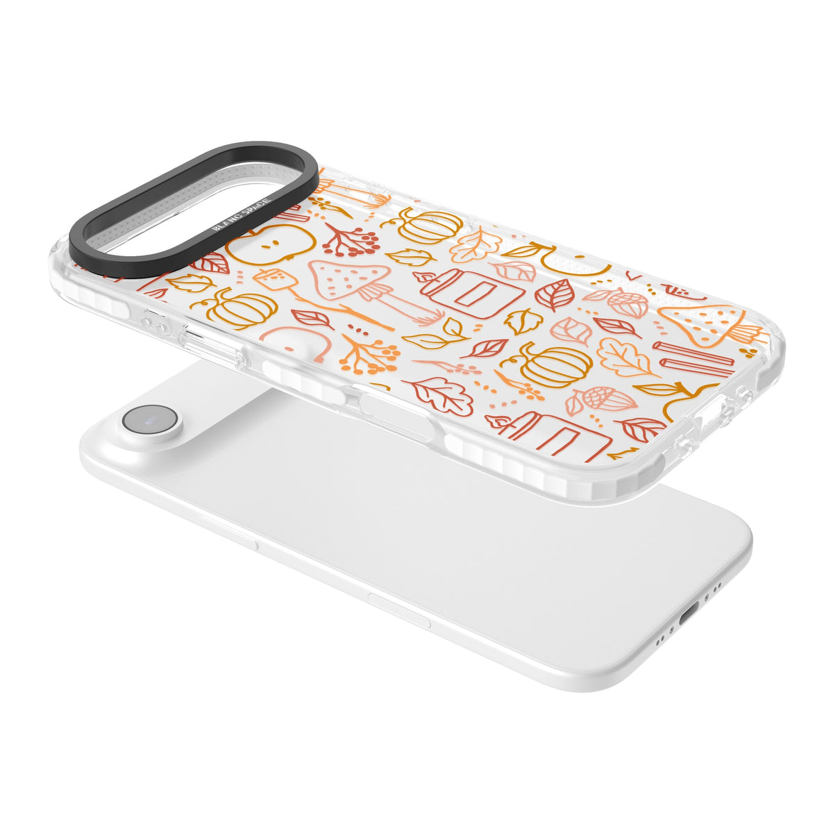 Autumn Line Pattern iPhone Air Impact Clear Phone Case angled