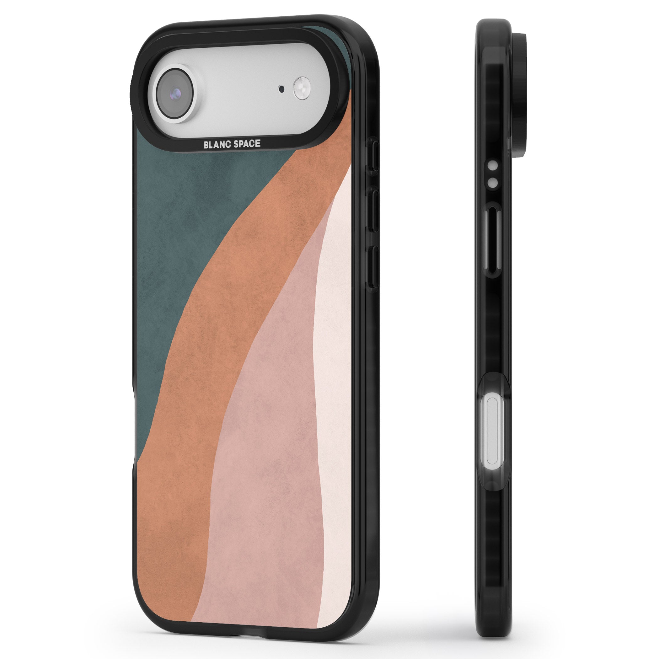 Earthwave Abstract iPhone 17 Air Impact Black Phone Case Side Profile