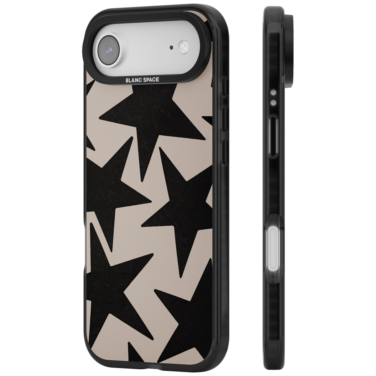 Black Superstars iPhone Air Impact Black Phone Case side