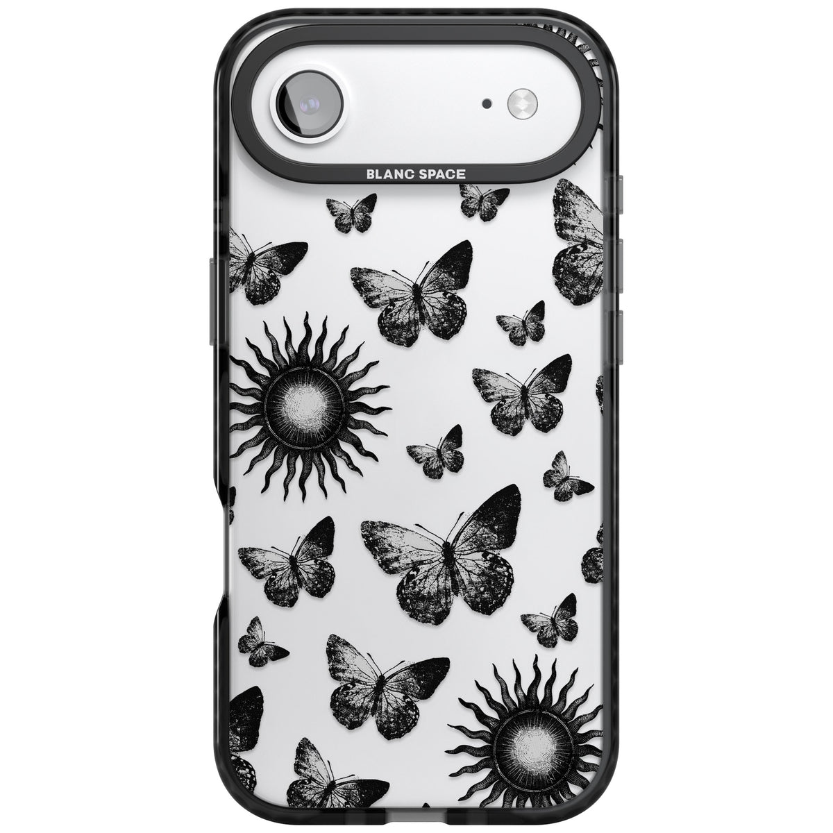 Butterflies Suns iPhone Air Impact Black Phone Case front