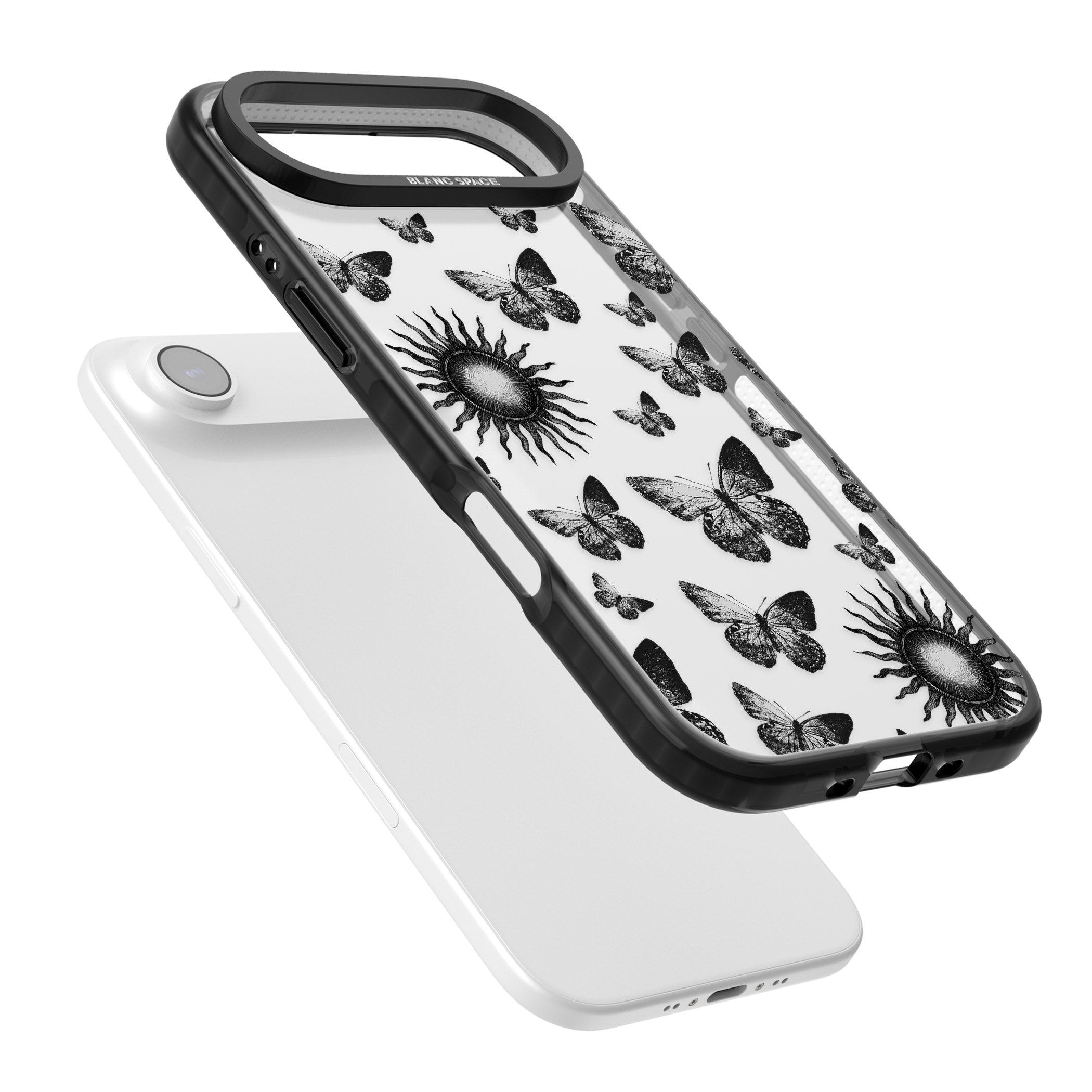Butterflies Suns iPhone 17 Air Impact Black Phone Case Colours