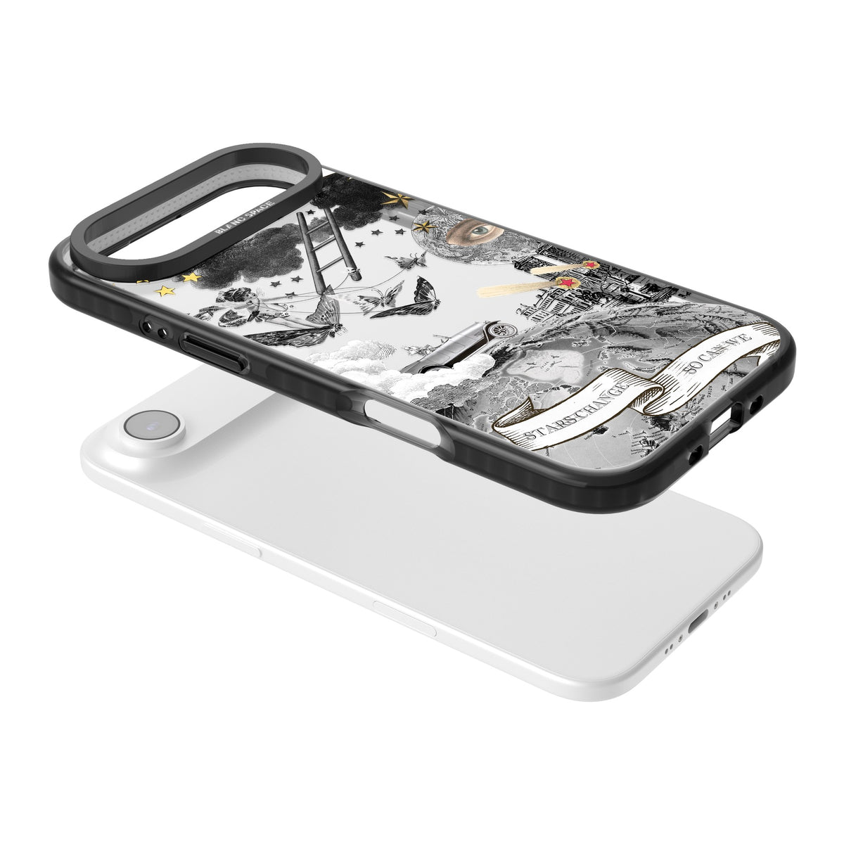 Stars Change So Can We iPhone Air Impact Black Phone Case angled