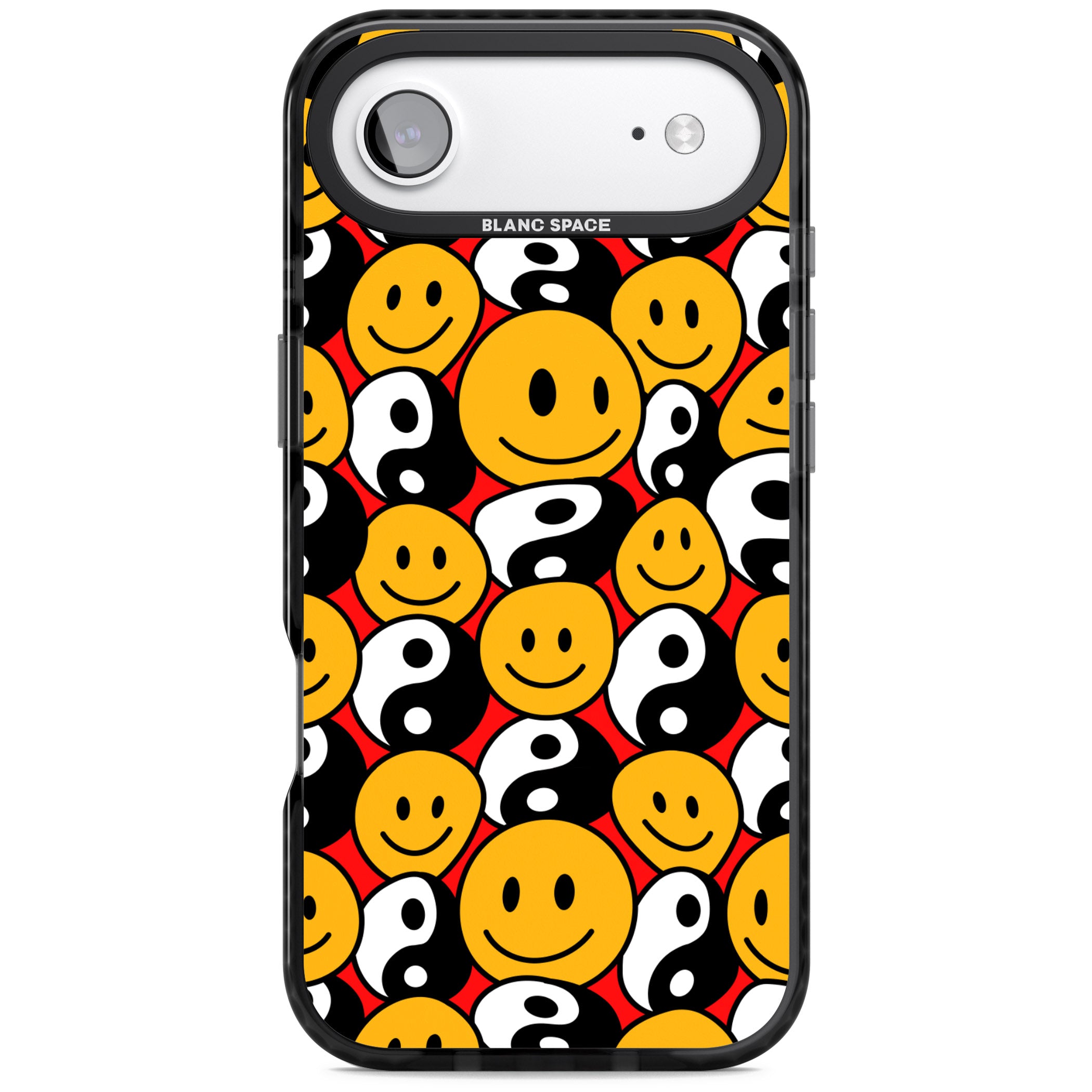 Yin Yang & Faces iPhone 17 Air Impact Black Phone Case