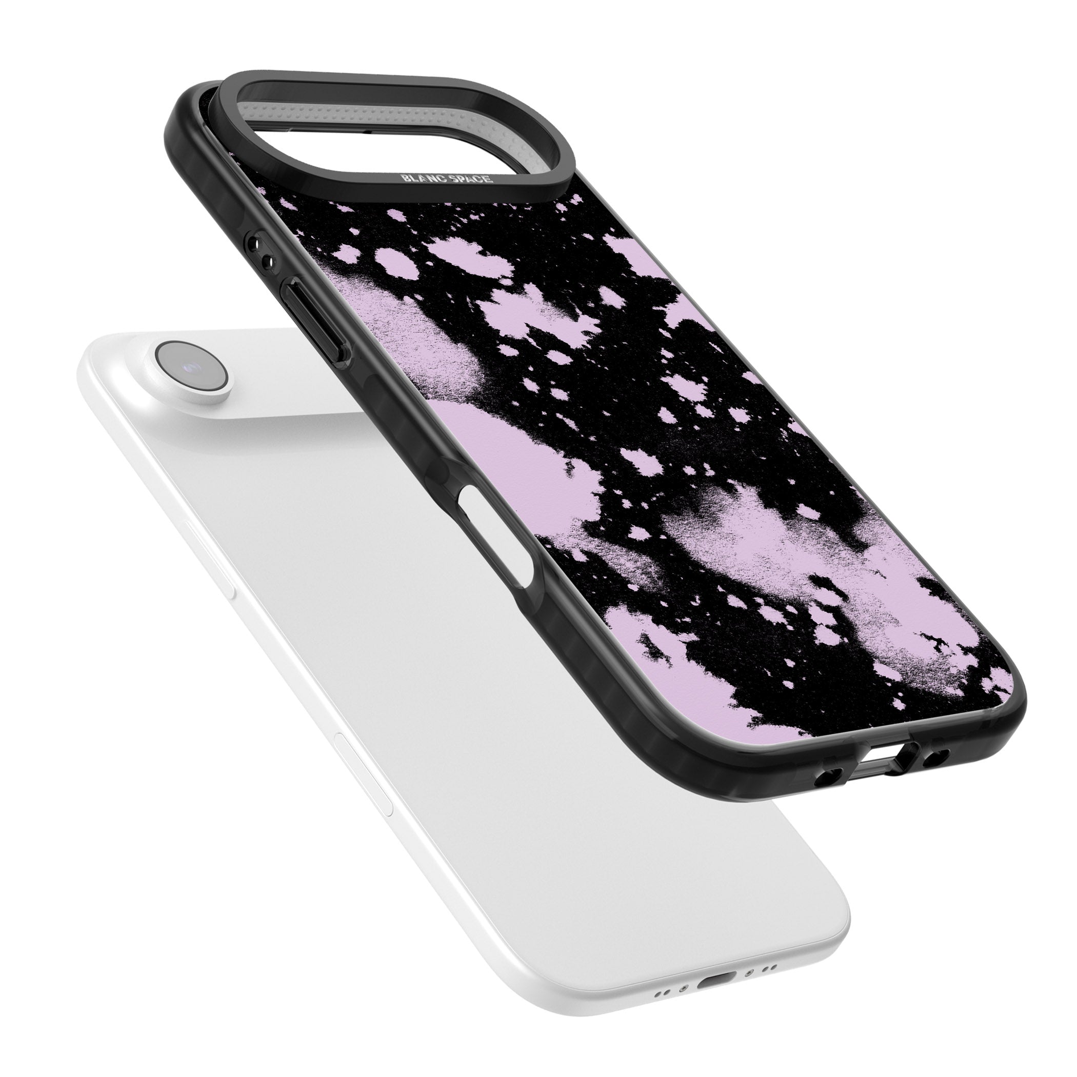 Pink & Black Acid Wash Tie Dye iPhone 17 Air Impact Black Phone Case Colours