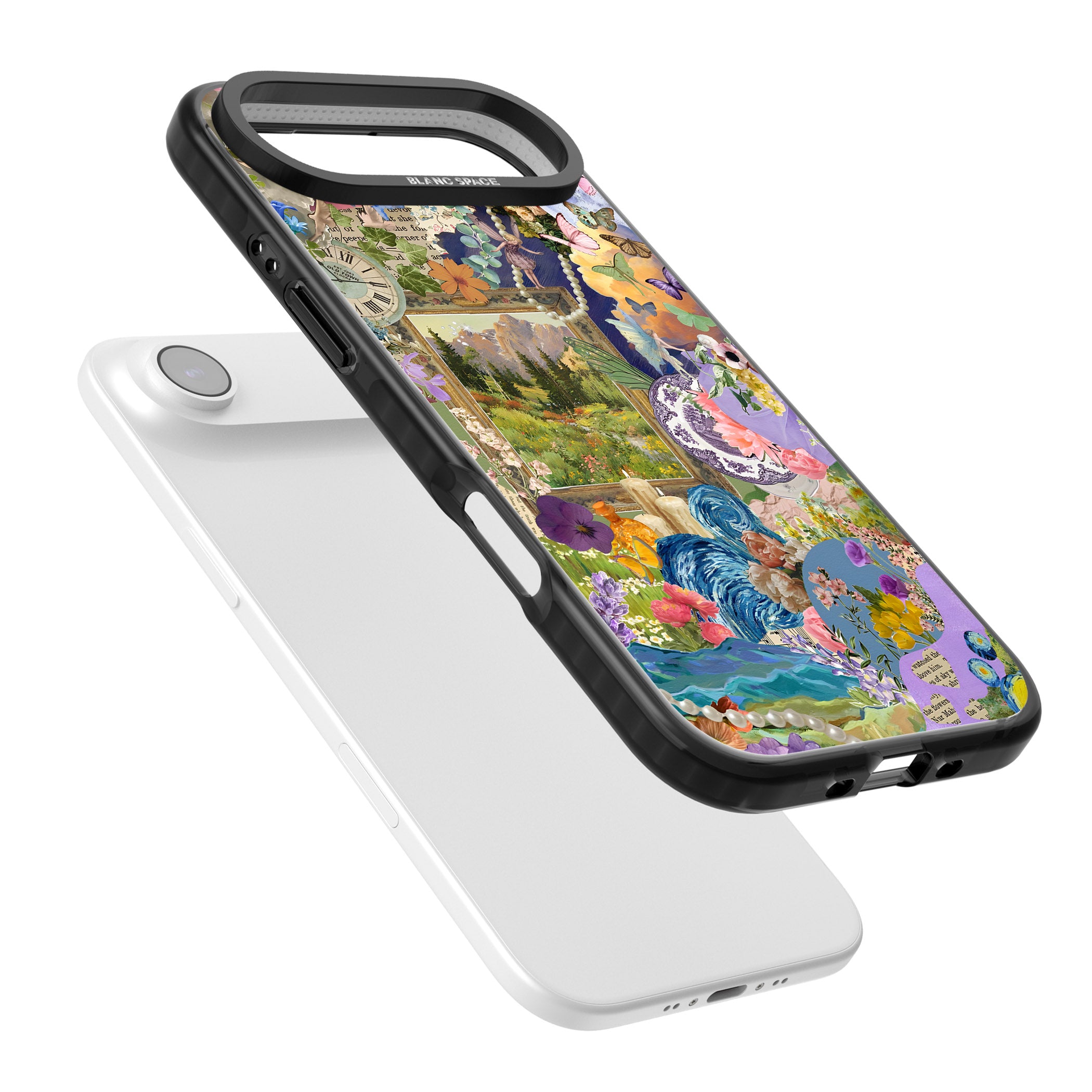 Vibrant Whimsy Collage iPhone 17 Air Impact Black Phone Case Colours