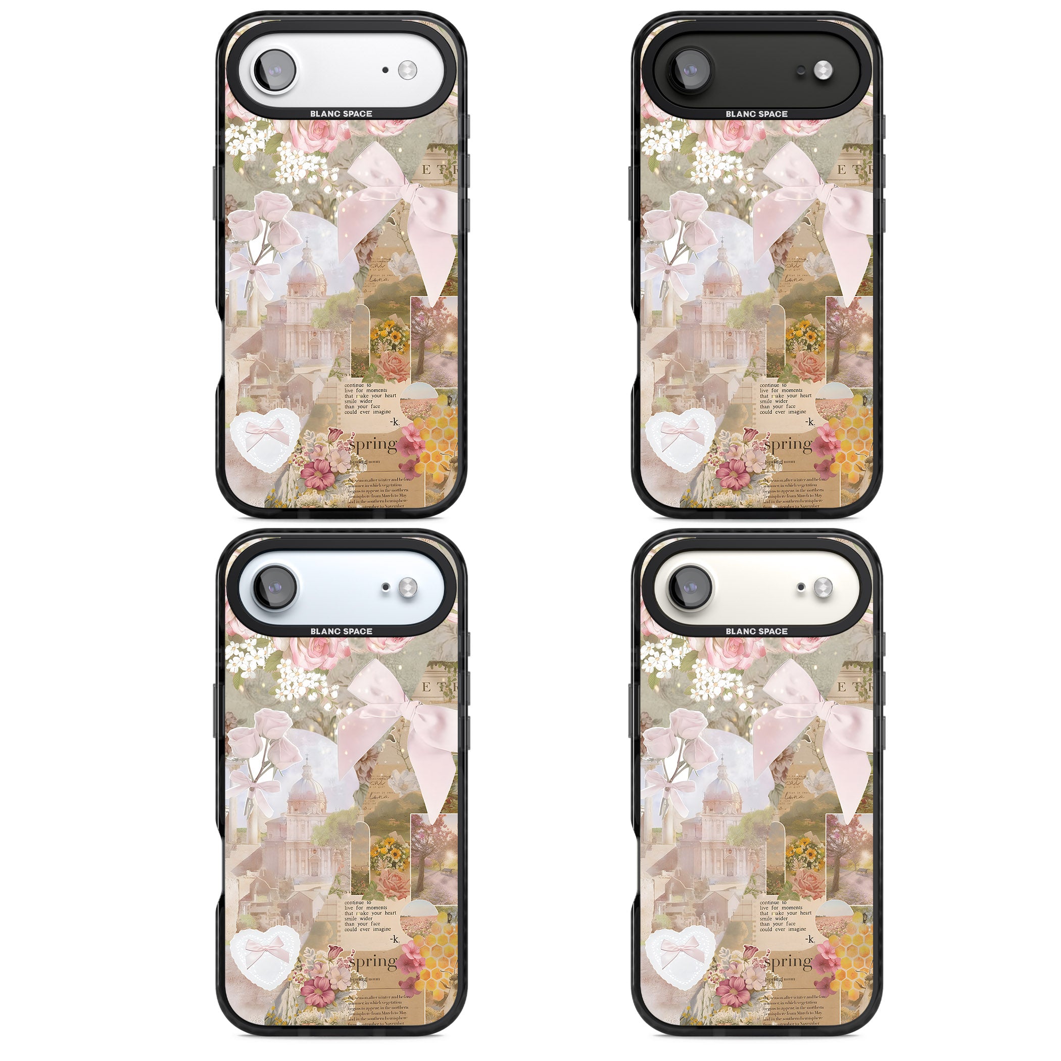 Coquette Collage iPhone 17 Air Impact Black Phone Case APT Impact Protection