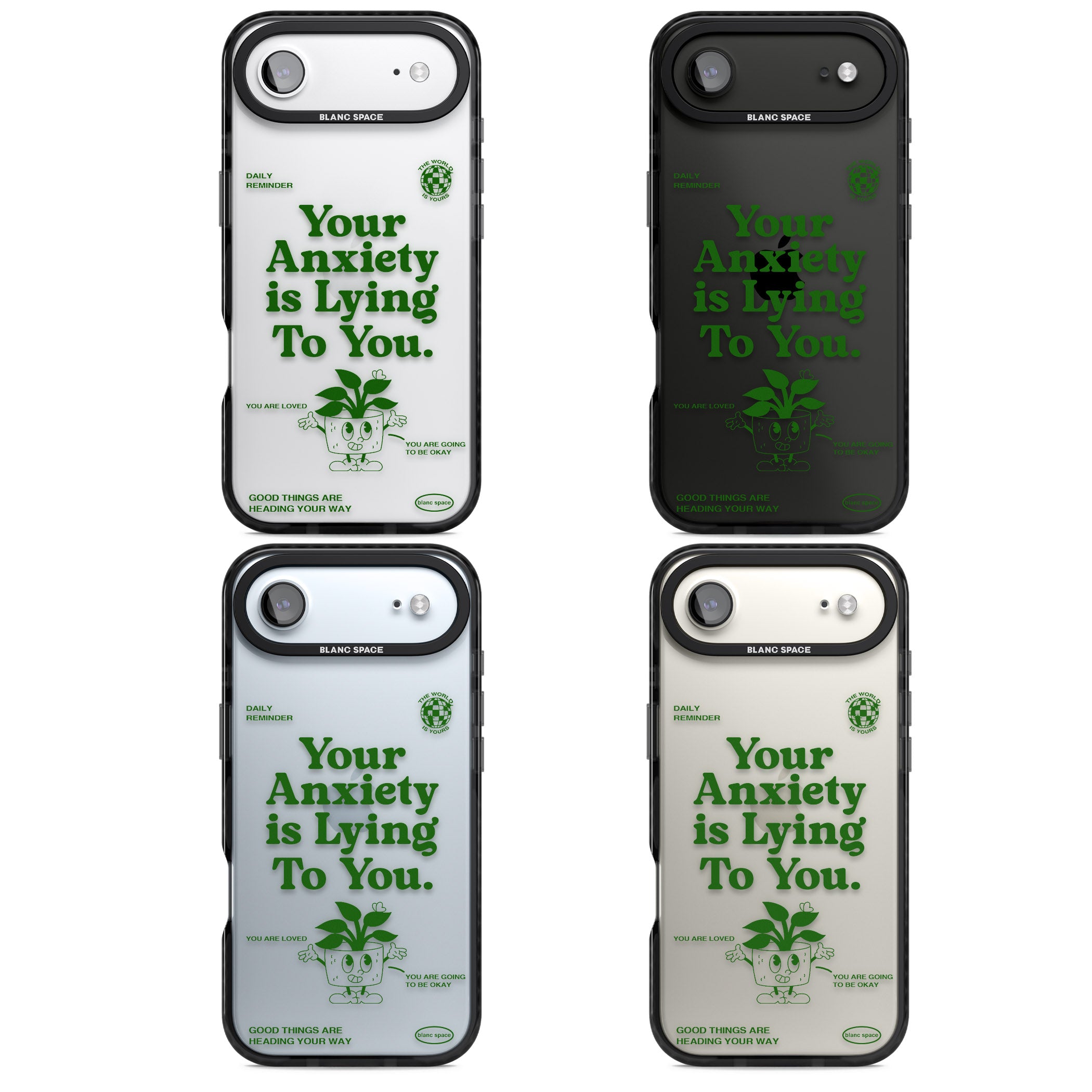 Your Anxiety Is Lying To You iPhone 17 Air Impact Black Phone Case APT Impact Protection
