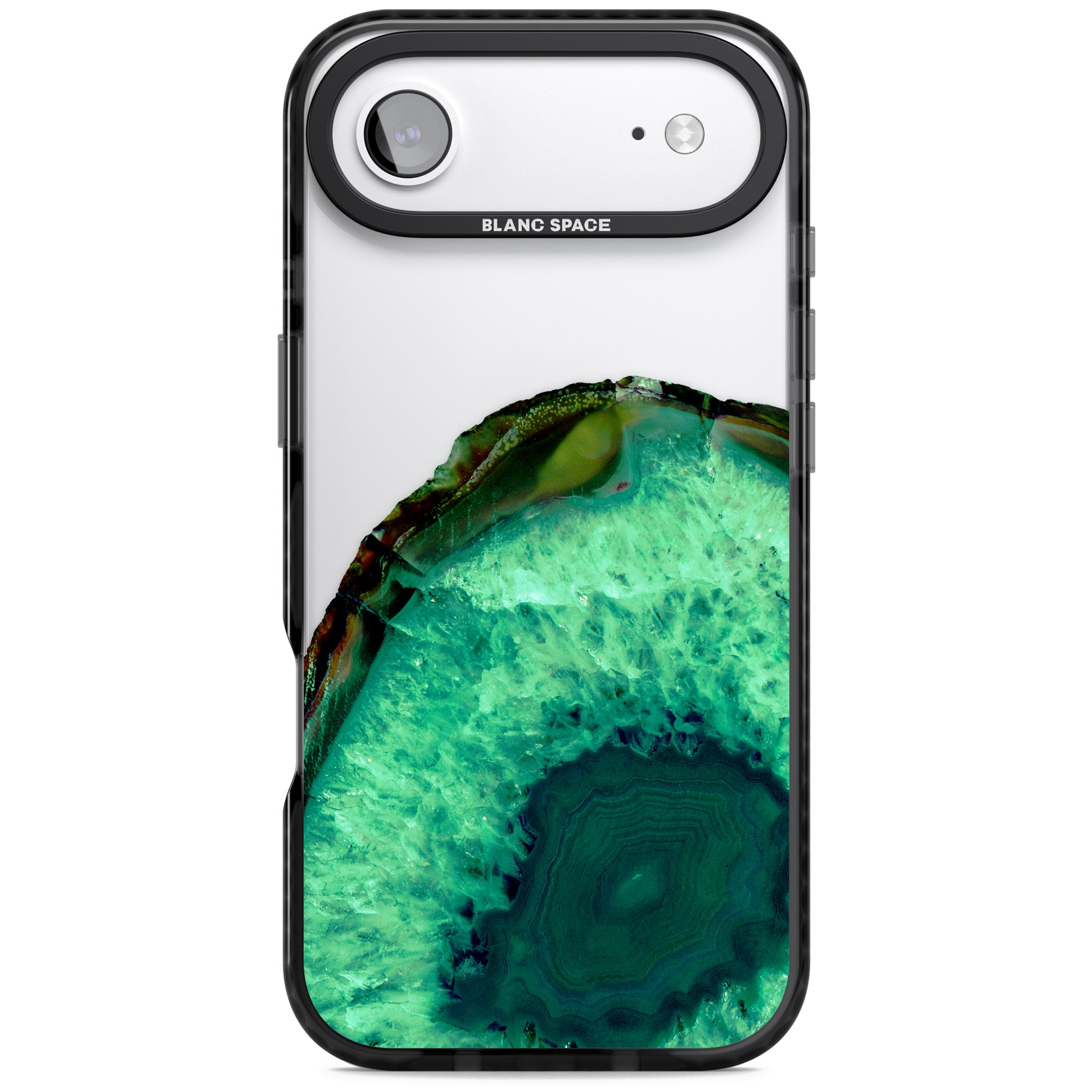 Emerald Geode iPhone 17 Air Impact Black Phone Case