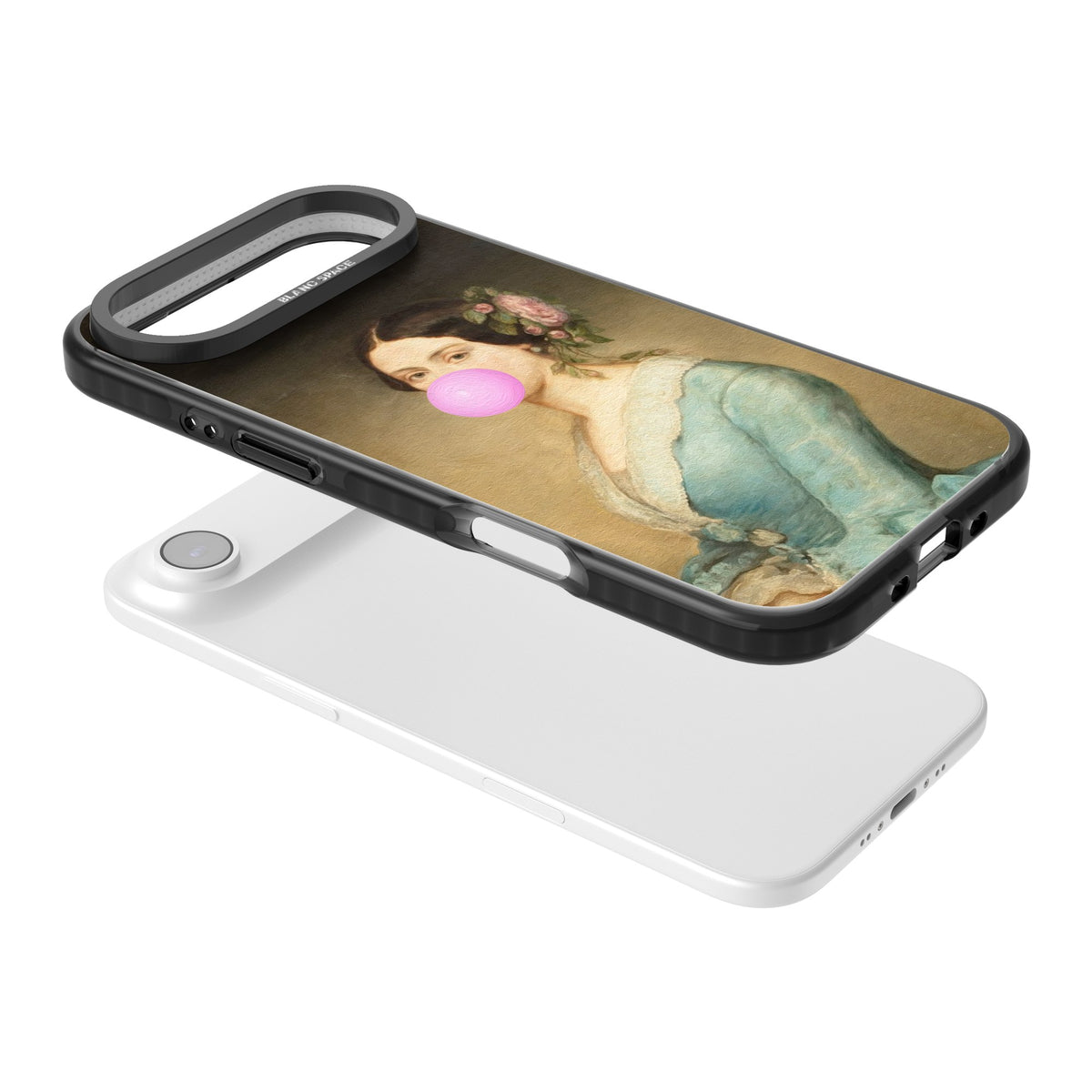 Duchess Bubble iPhone Air Impact Black Phone Case angled