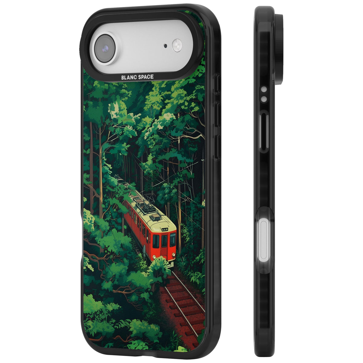 Railway In Toyama iPhone Air Impact Black Phone Case side