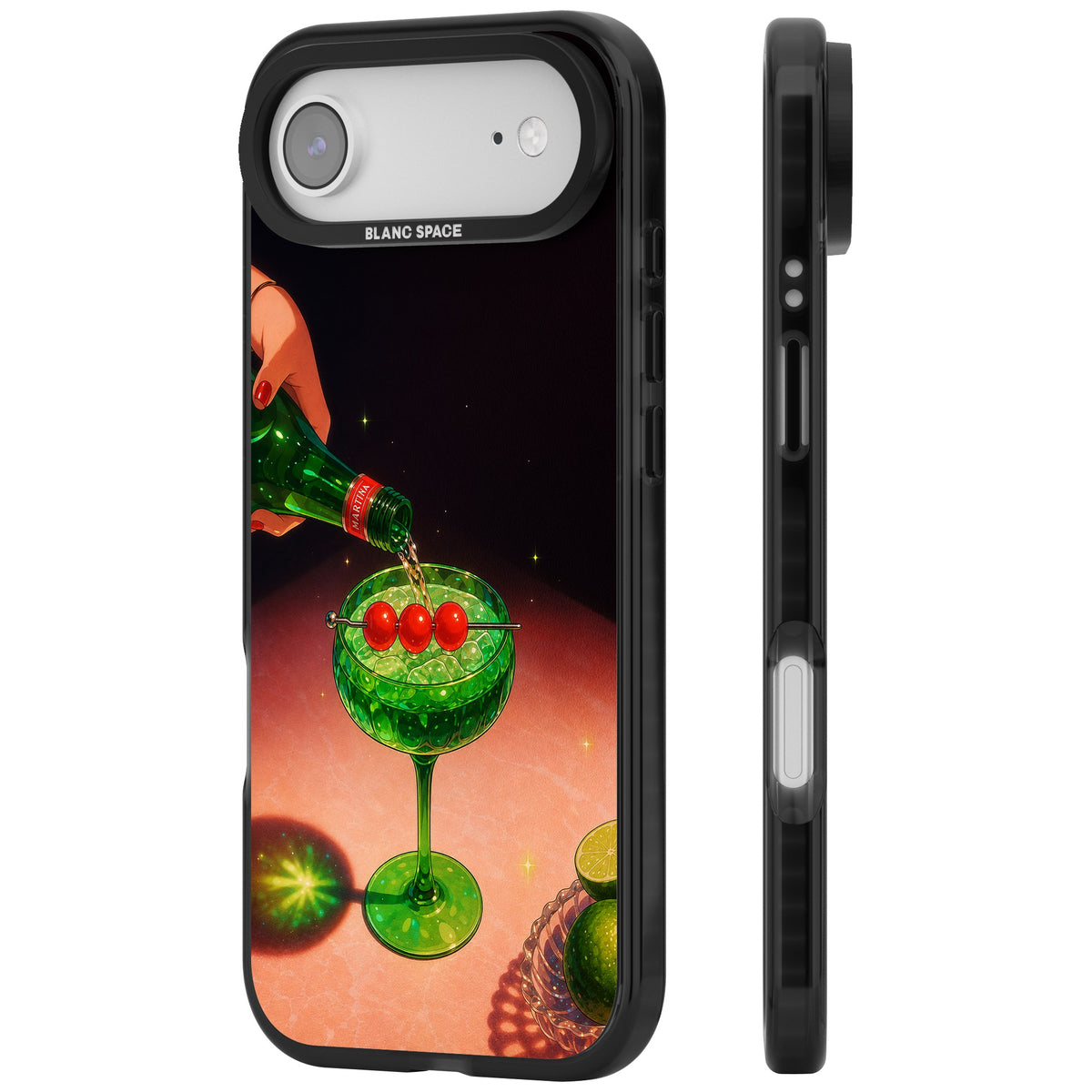 Absinthe Hour iPhone Air Impact Black Phone Case side