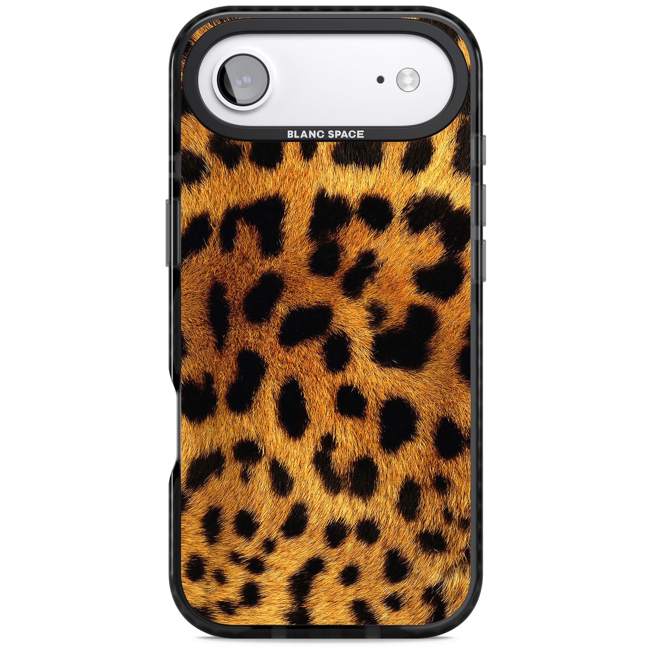 Leopard Print iPhone 17 Air Impact Black Phone Case