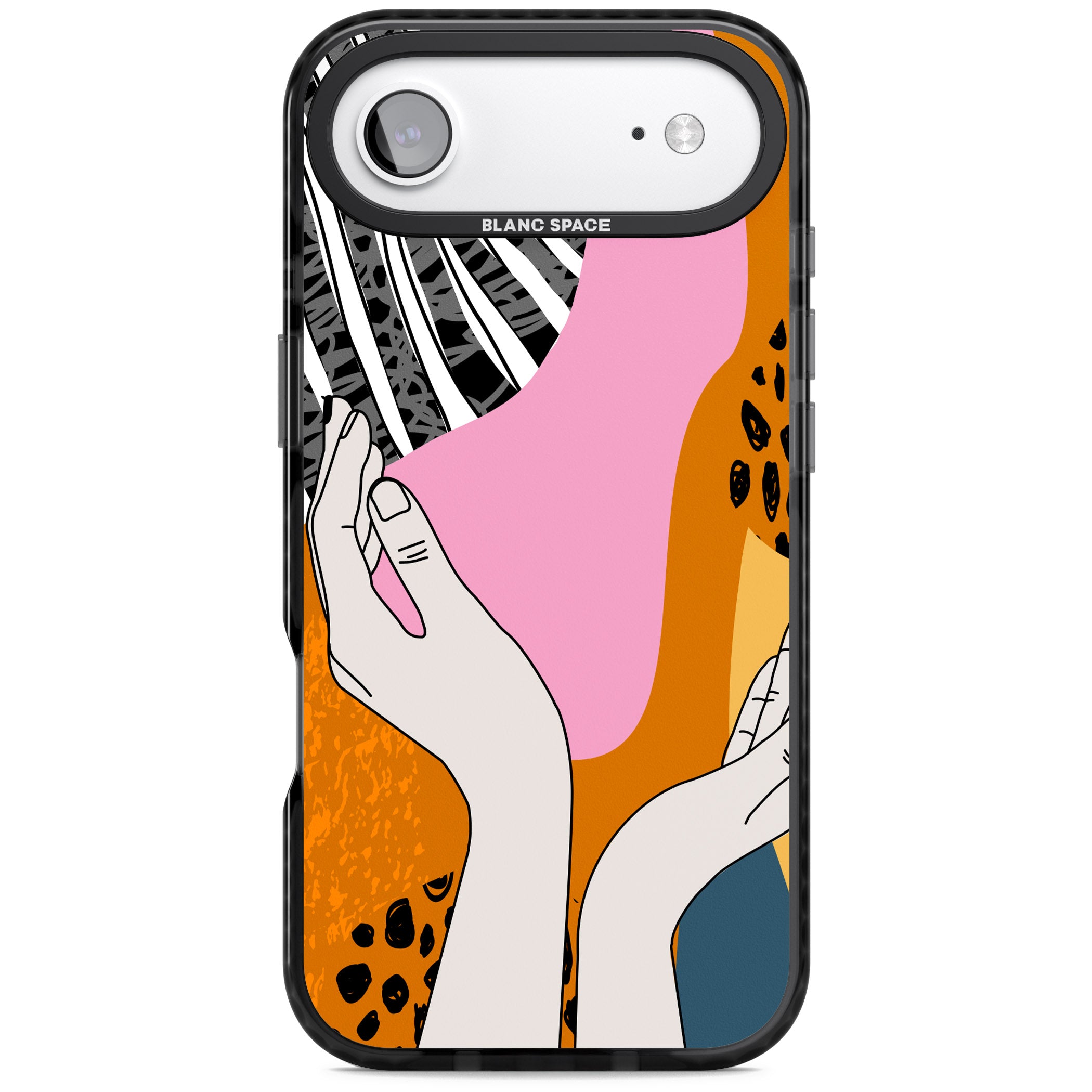 Abstract Vibes iPhone 17 Air Impact Black Phone Case
