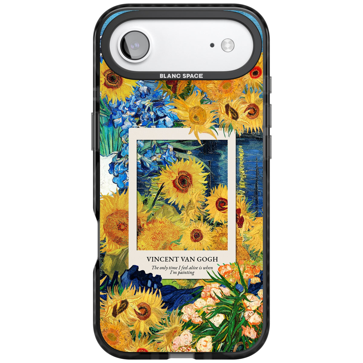 Van Gogh Sunflowers iPhone Air Impact Black Phone Case front
