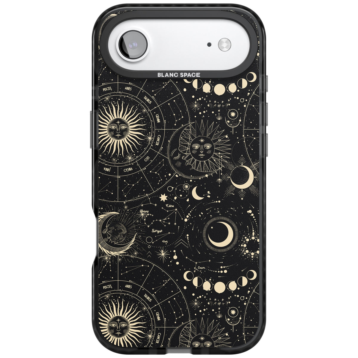 Celestial Cipher iPhone Air Impact Black Phone Case front