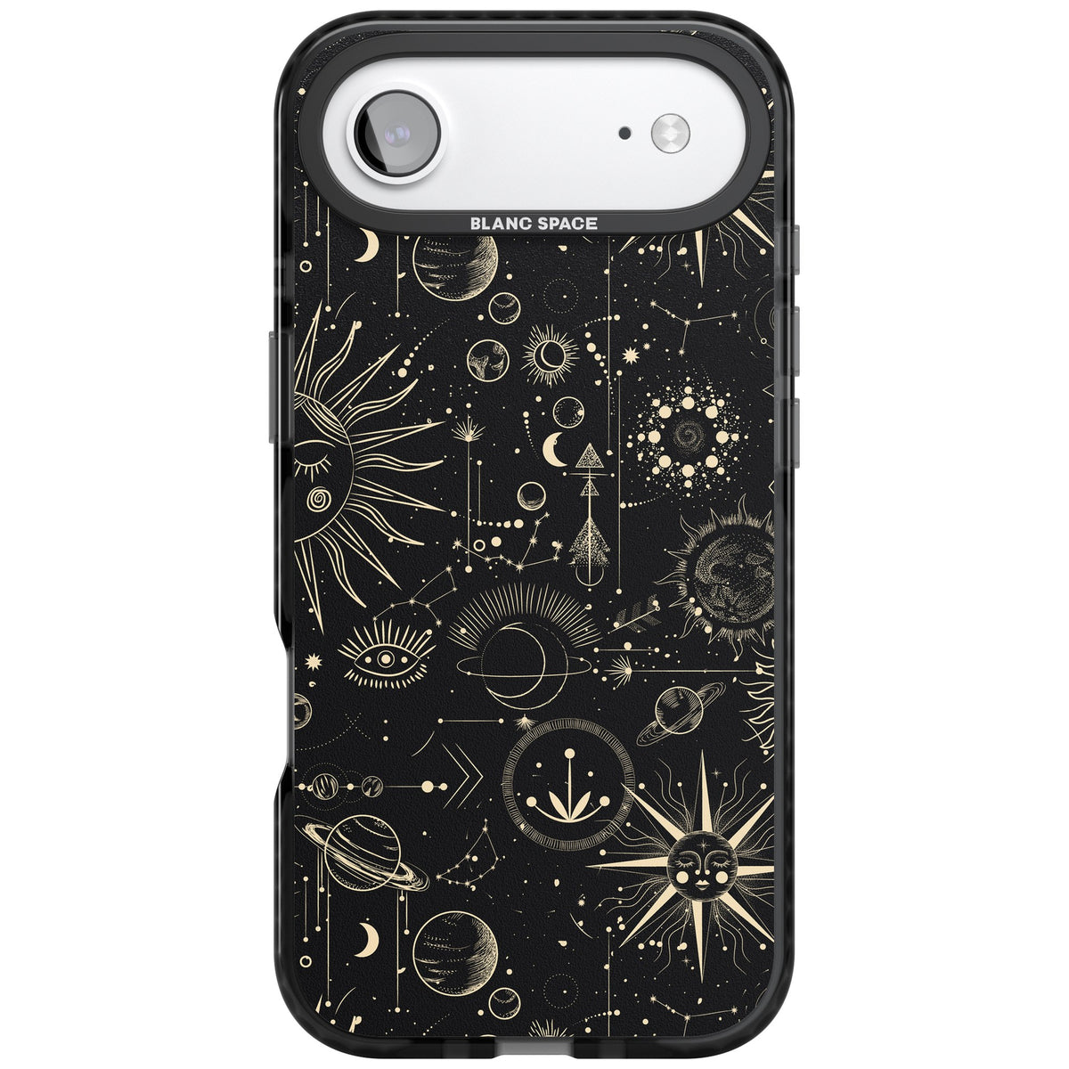 Cosmic Suns And Planets iPhone Air Impact Black Phone Case front