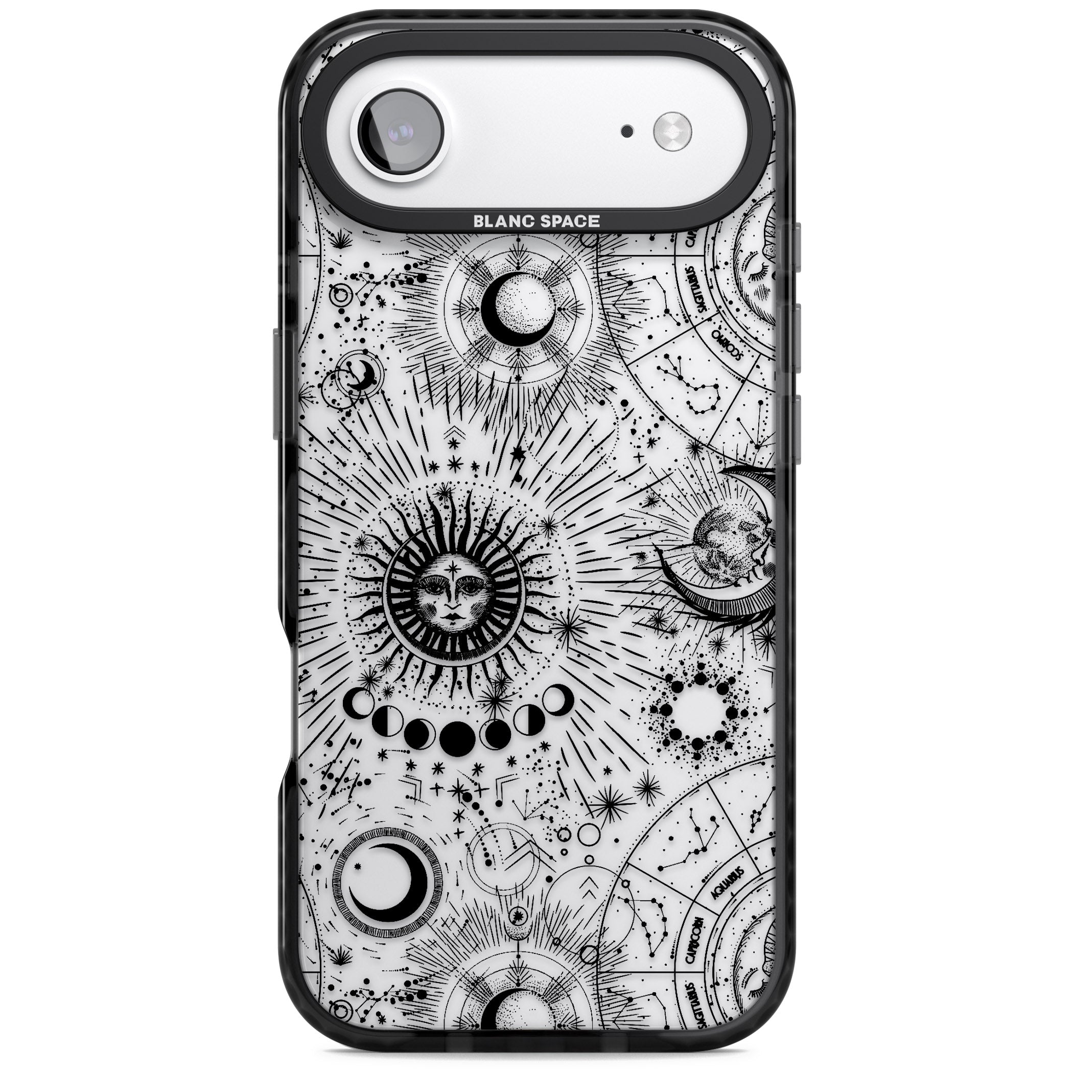 Suns & Zodiac Solar Chart iPhone 17 Air Impact Black Phone Case