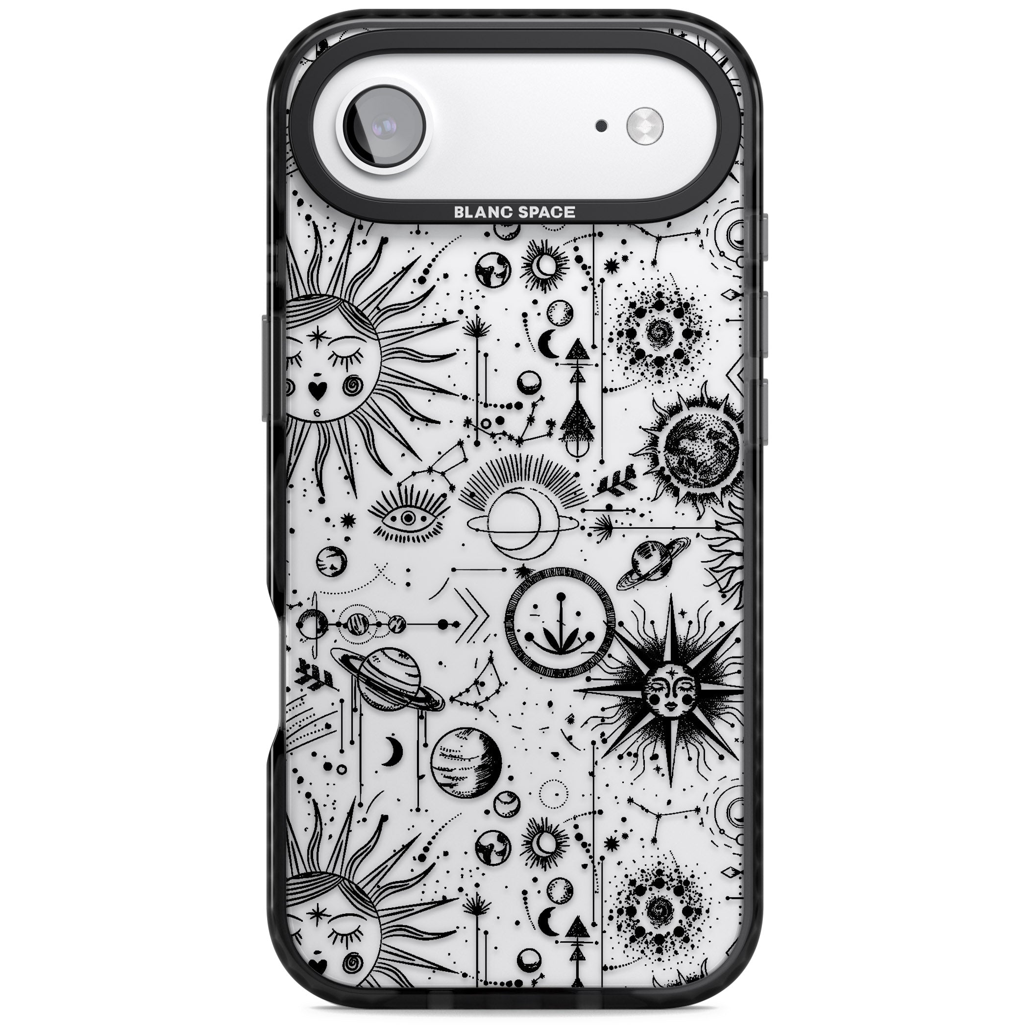 Cosmic Zodiac iPhone 17 Air Impact Black Phone Case